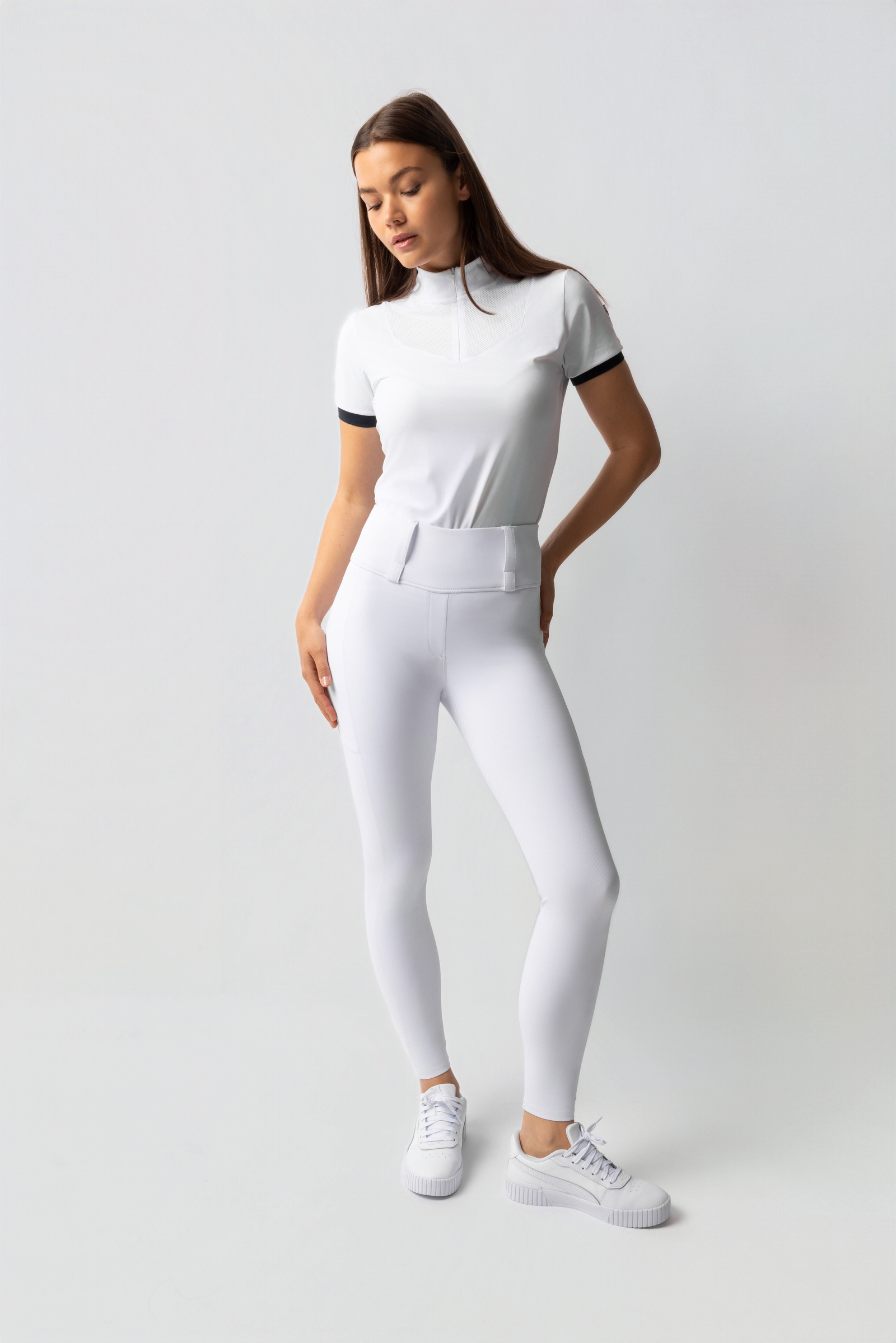 Horze Anya leggings da equitazione donna con full seat in silicone UPF 50+