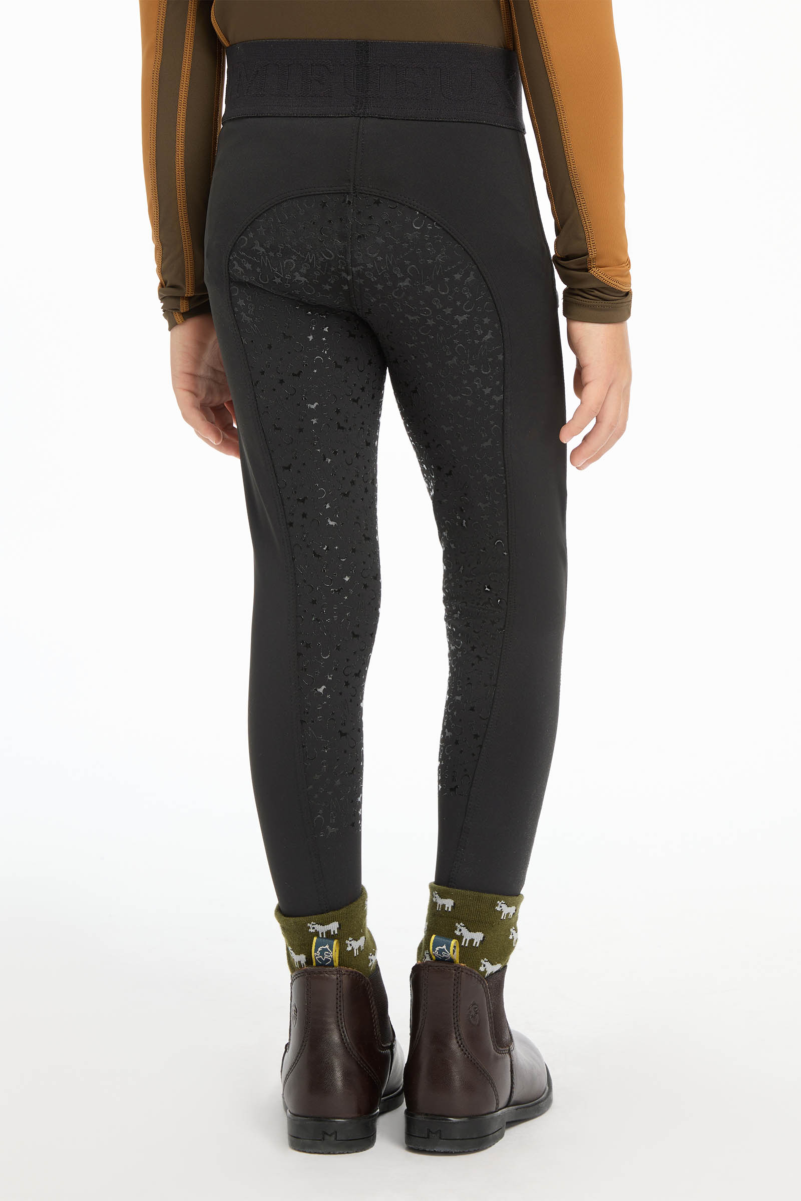 Black LeMieux mini pantaloni da equitazione pull on per bambini
