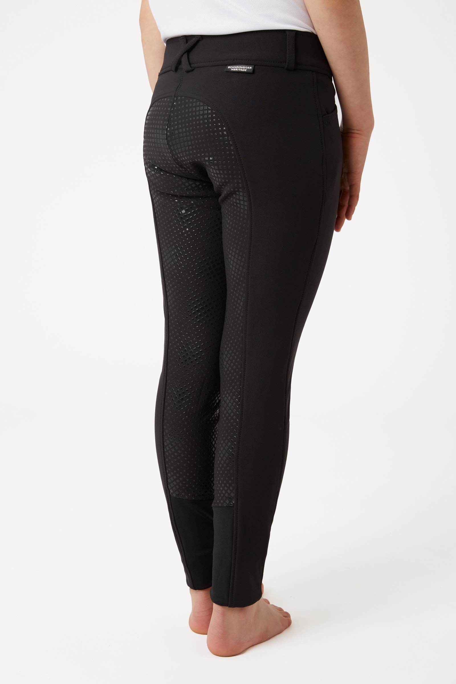 Horze Grand Prix pantaloni da equitazione bambino con full seat in silicone