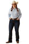 Ariat Team Kirby camicia elasticizzata a maniche lunghe da donna