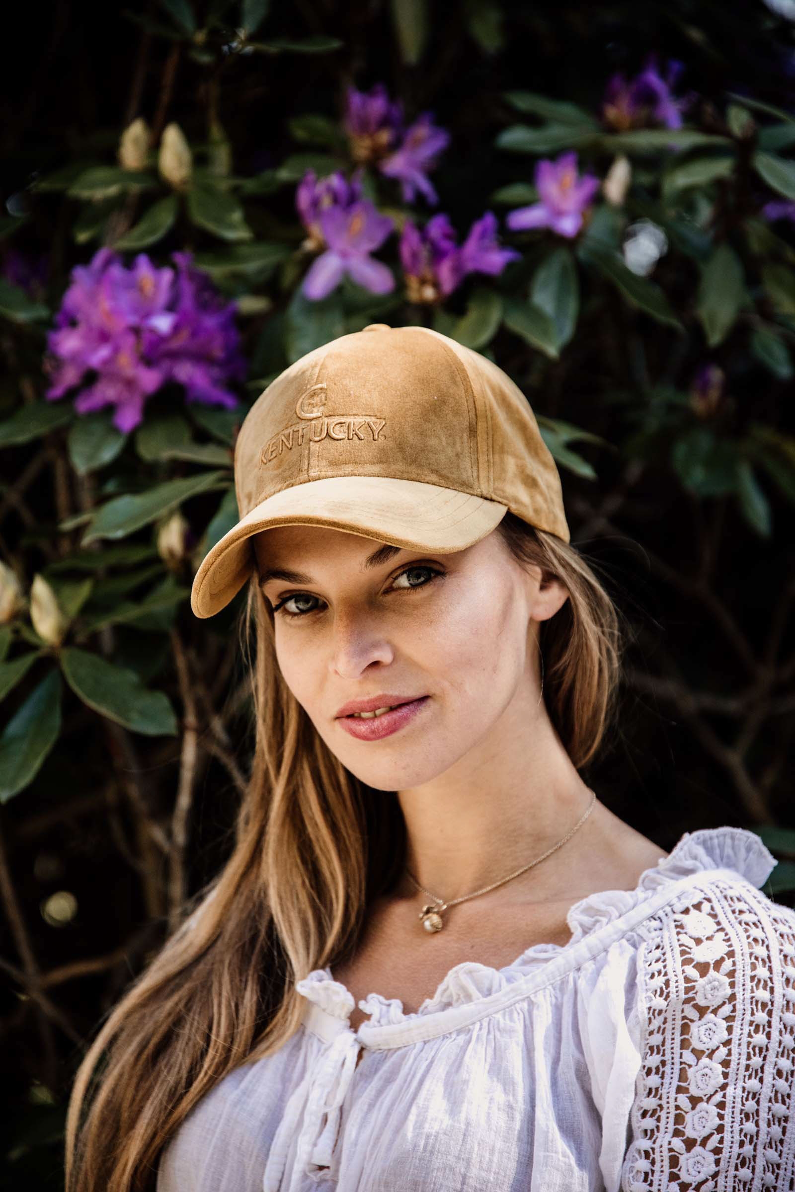 Mustard Gold Kentucky Horsewear Cappello in velluto