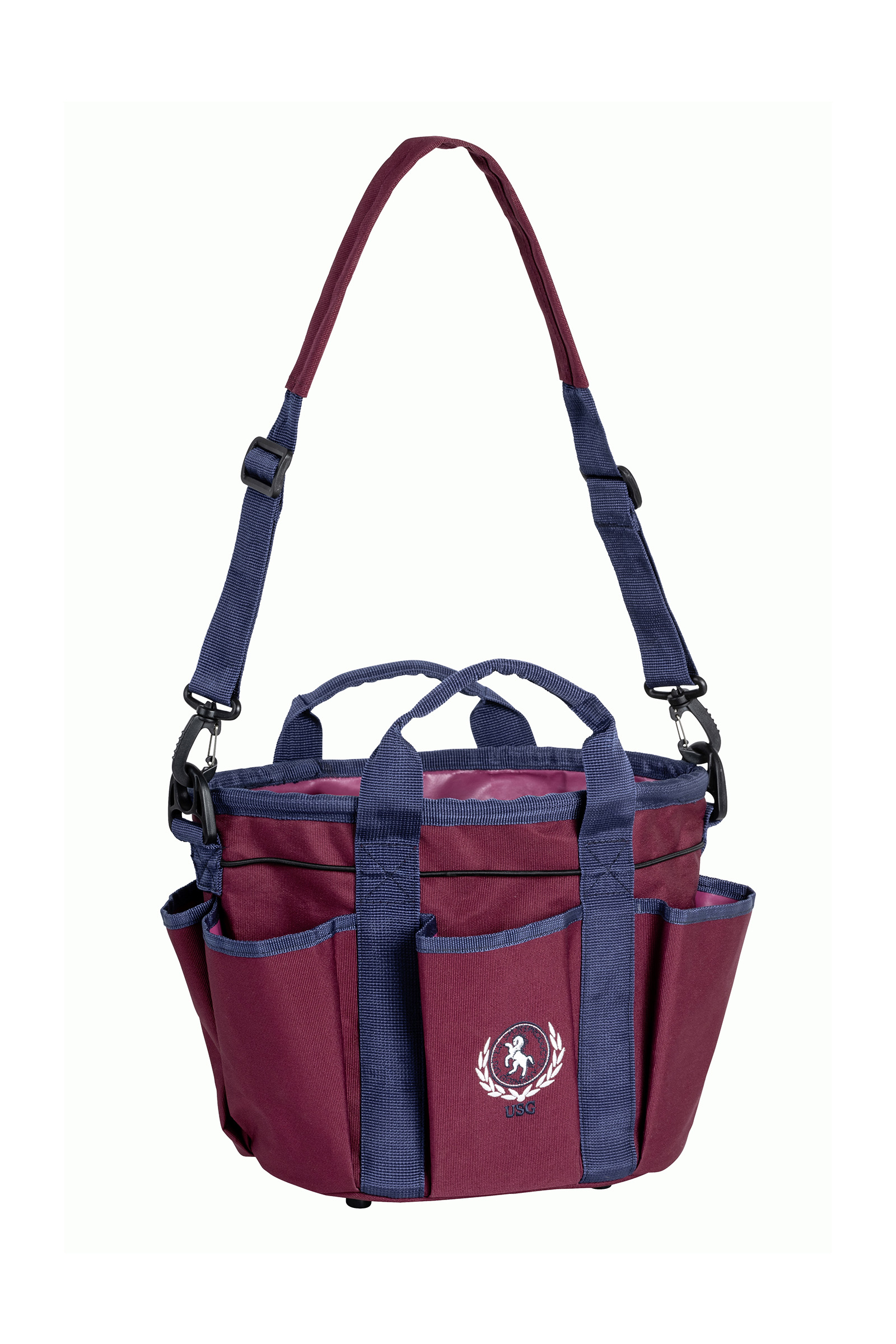 Burgundy/ Navy USG Borsa per toelettatura piccola