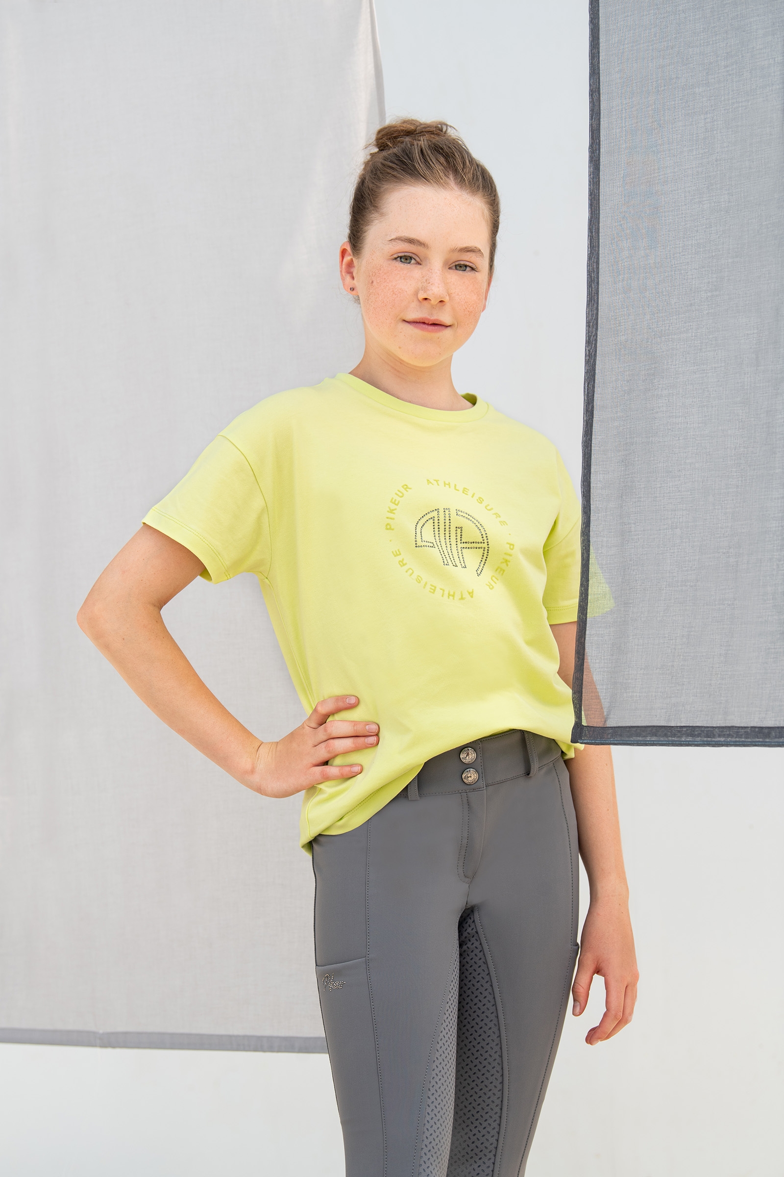 Pantalone da equitazione per bambini Pikeur Athleisure Fullgrip