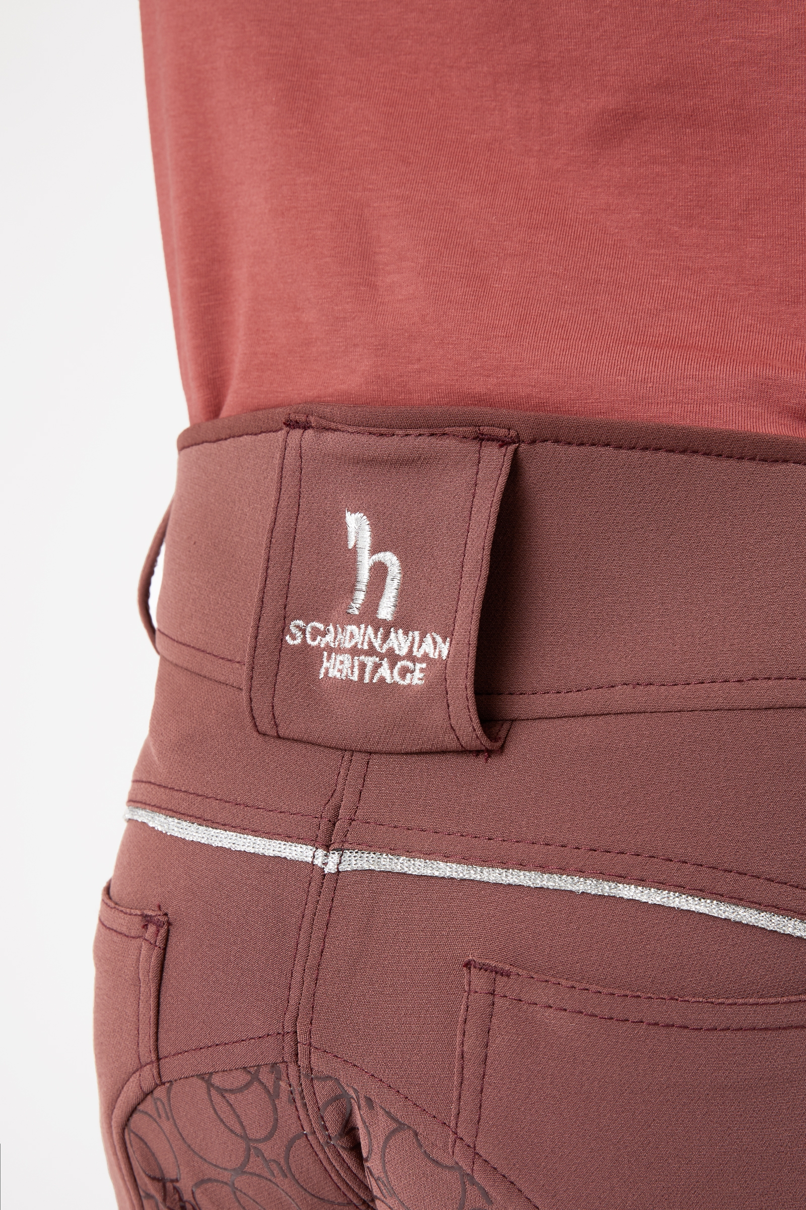 Horze Leighton Teens Pantaloni da equitazione con full grip in silicone e tasca per telefono