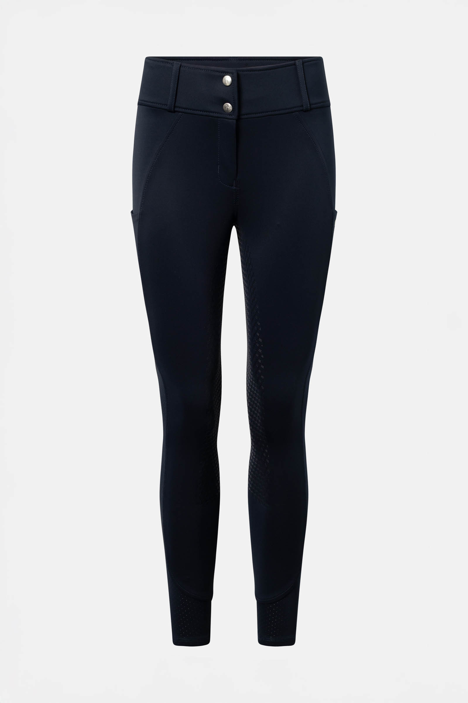 Dark Navy Horze Matilda pantaloni equitazione donna full grip perforati