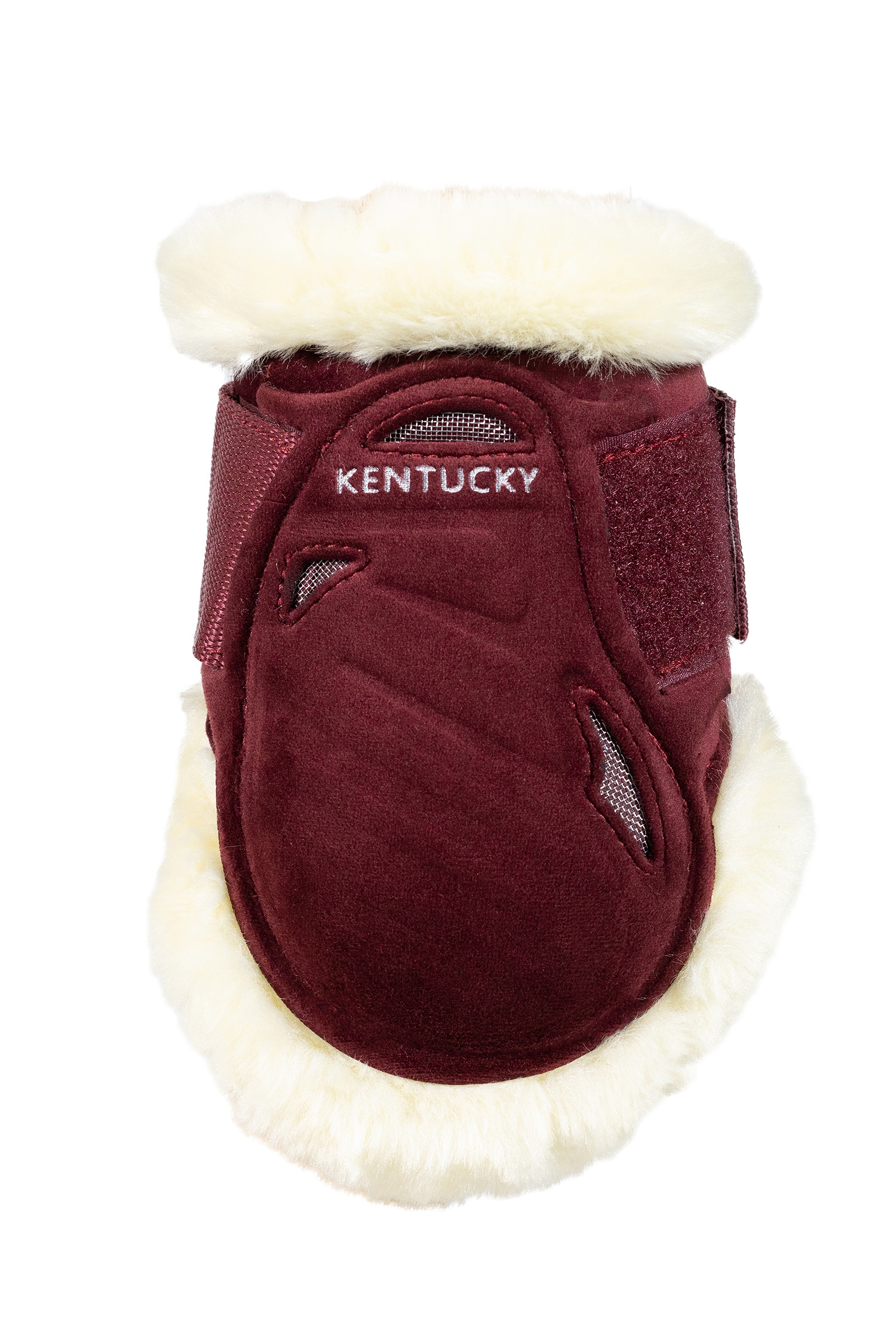 bordeaux Kentucky Horsewear Vegan Sheepskin Young Horse Paranocche Velluto