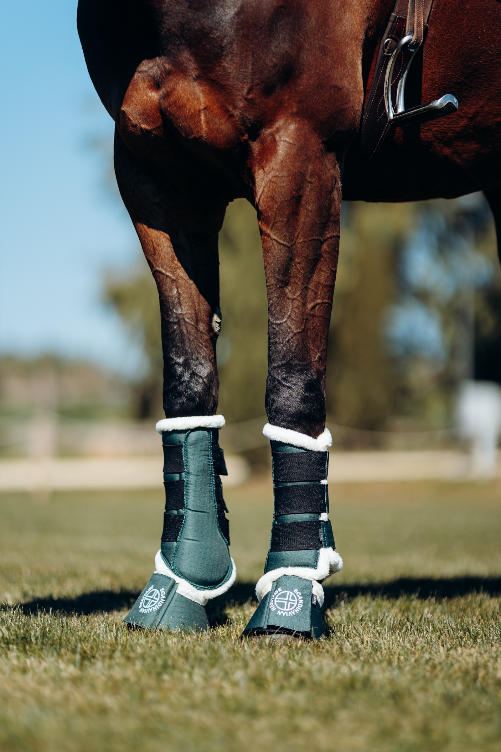 Horze Oslo Stivali paraglomi con pelliccia sintetica