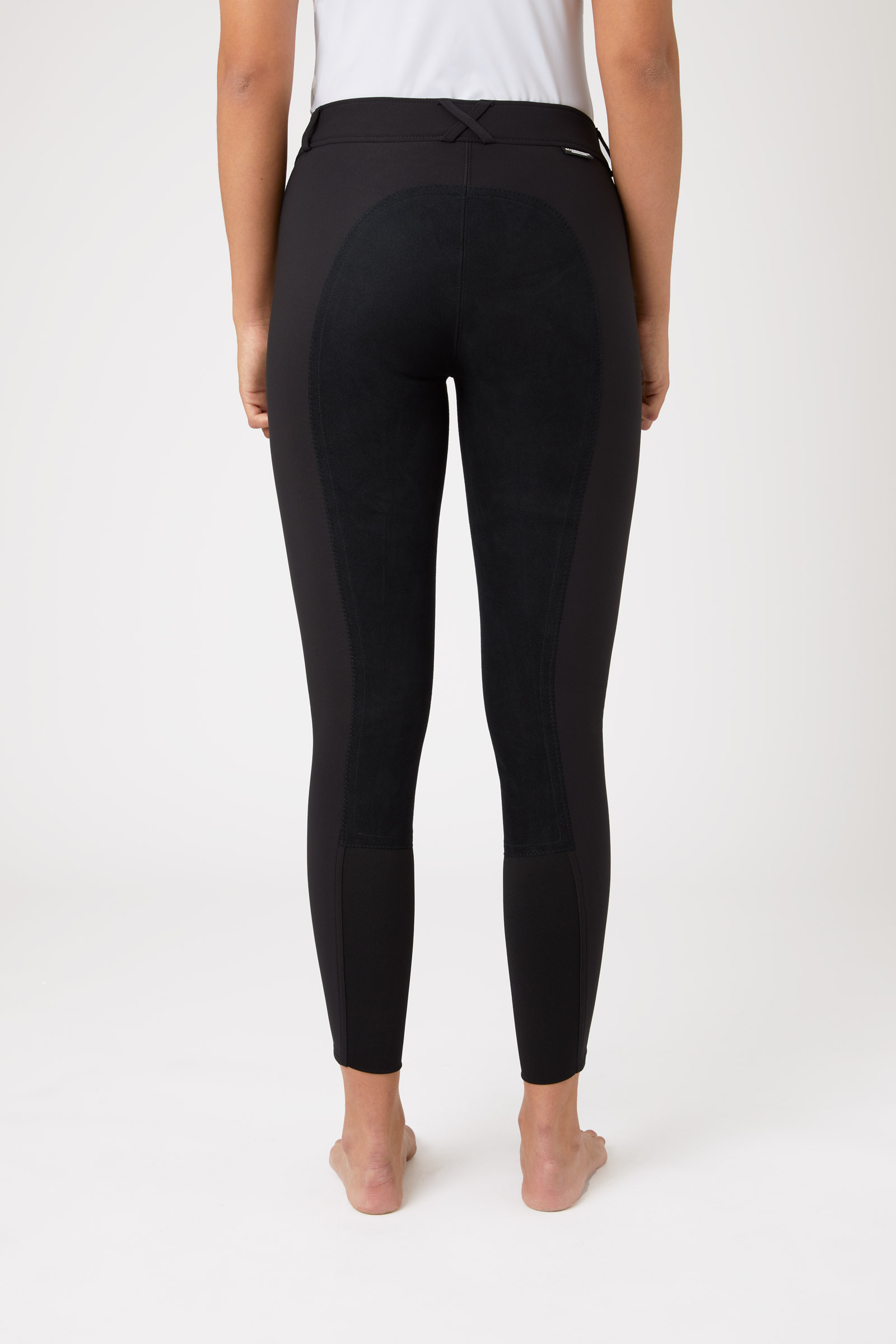 Horze Grand Prix pantaloni da equitazione donna con full seat in pelle, UPF 50+