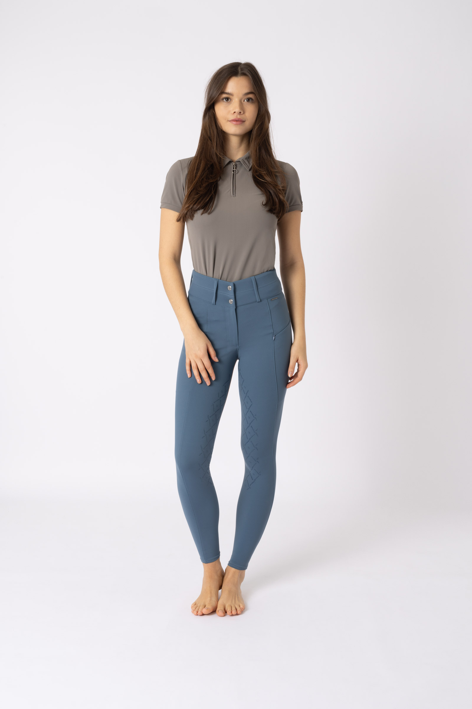 Horze Sophie Pantaloni da equitazione con vita alta e full grip, per donna