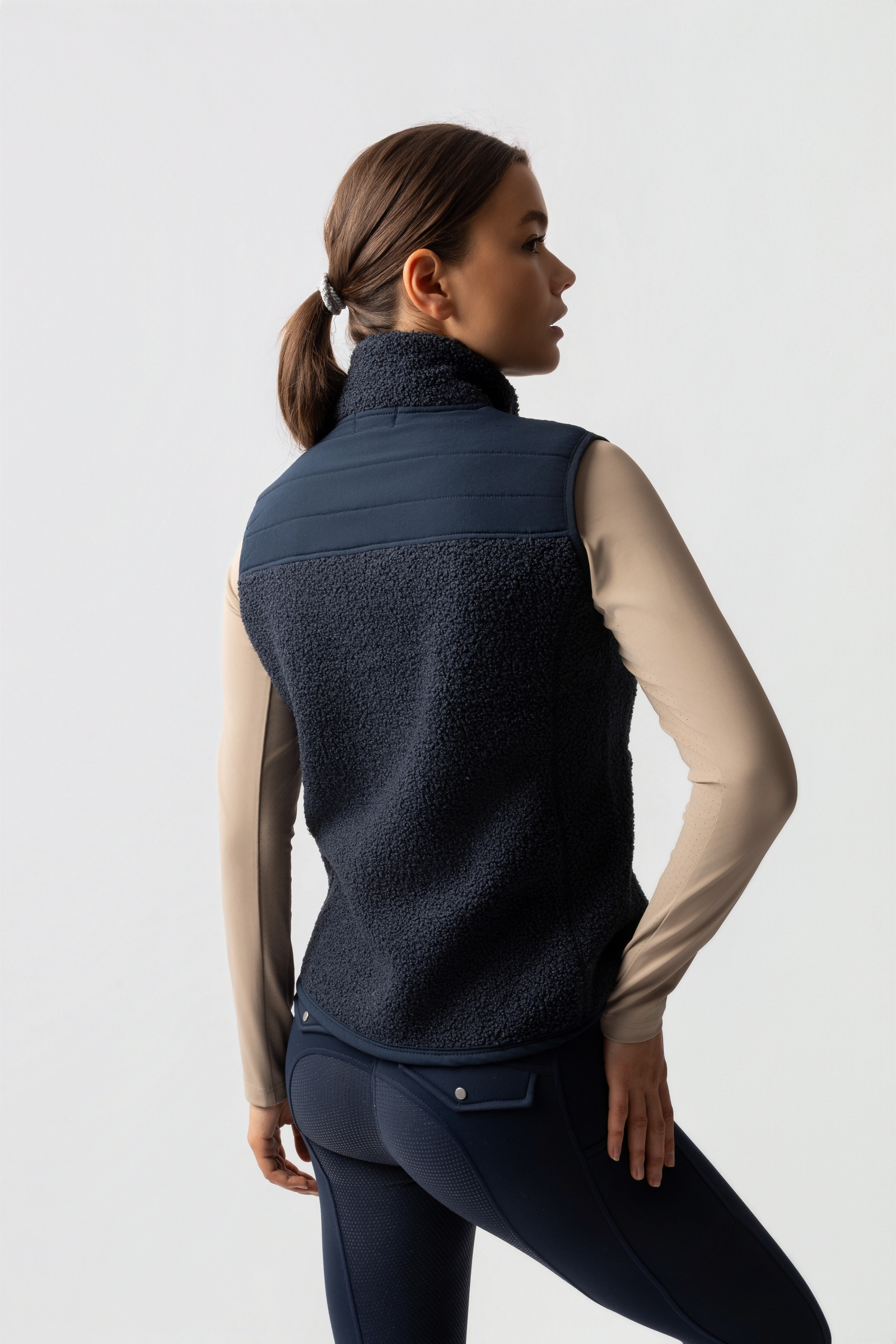 Horze Adira gilet in teddy fleece da donna