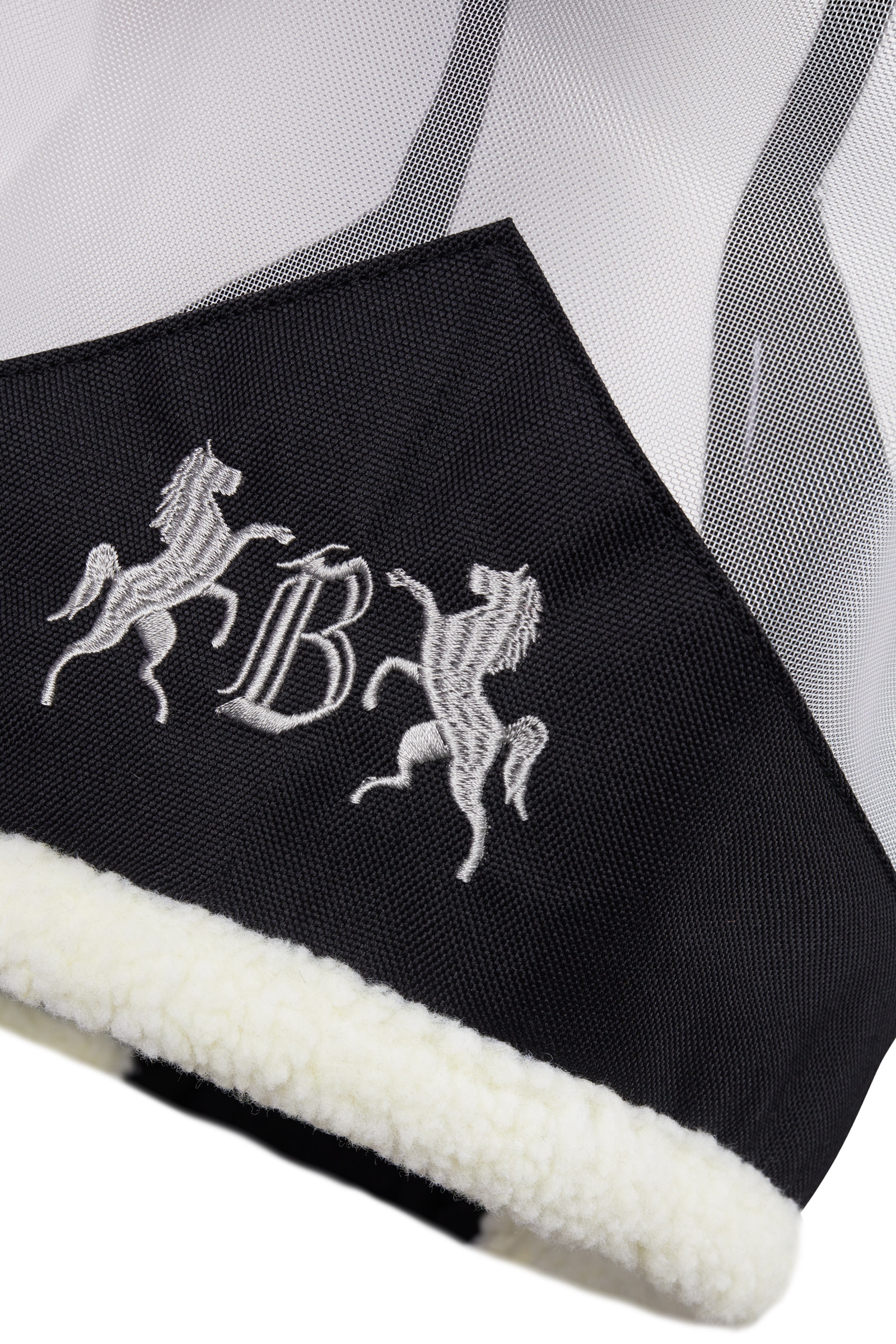 B Vertigo Delux Maschera antimosche con pelliccia ecologica