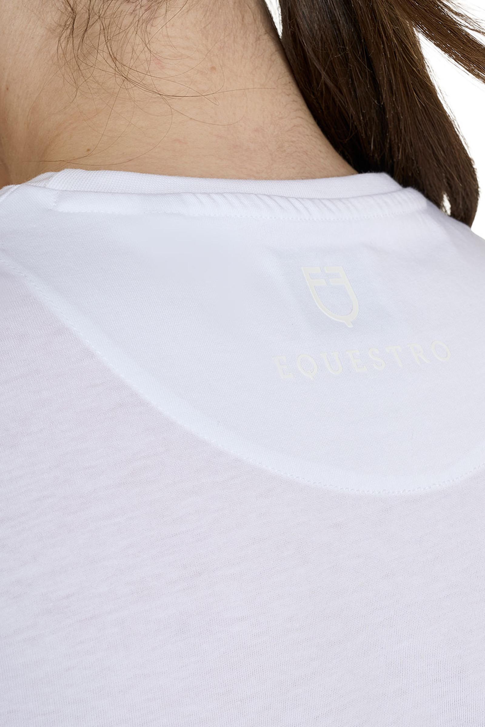 Equestro SS2026 T-shirt cotone logo lucido donna  