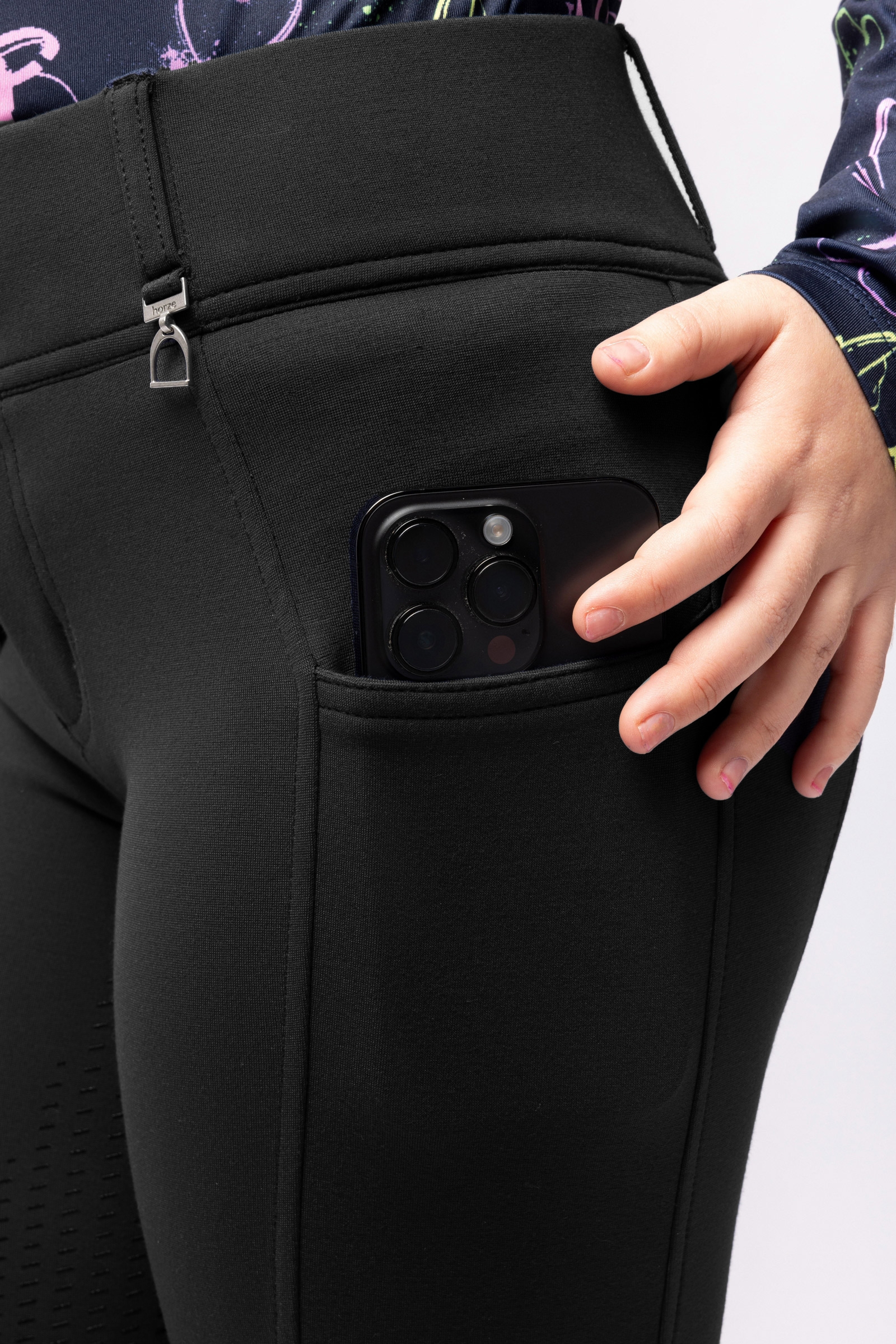 Horze Mira Pantaloni da equitazione per bambini con full seat
