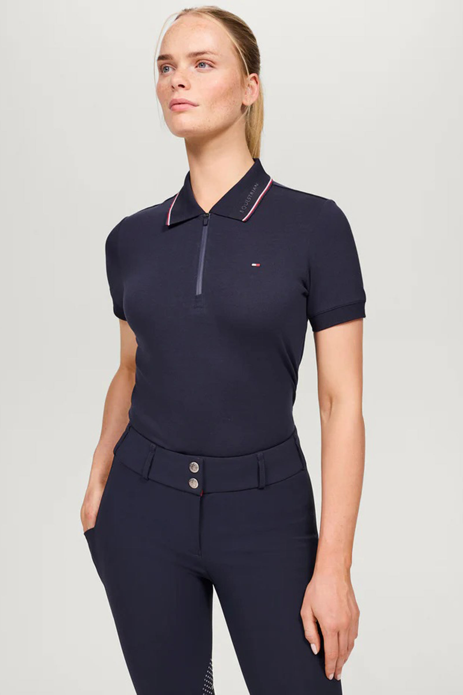 Tommy Hilfiger Equestrian Camden polo da donna con zip