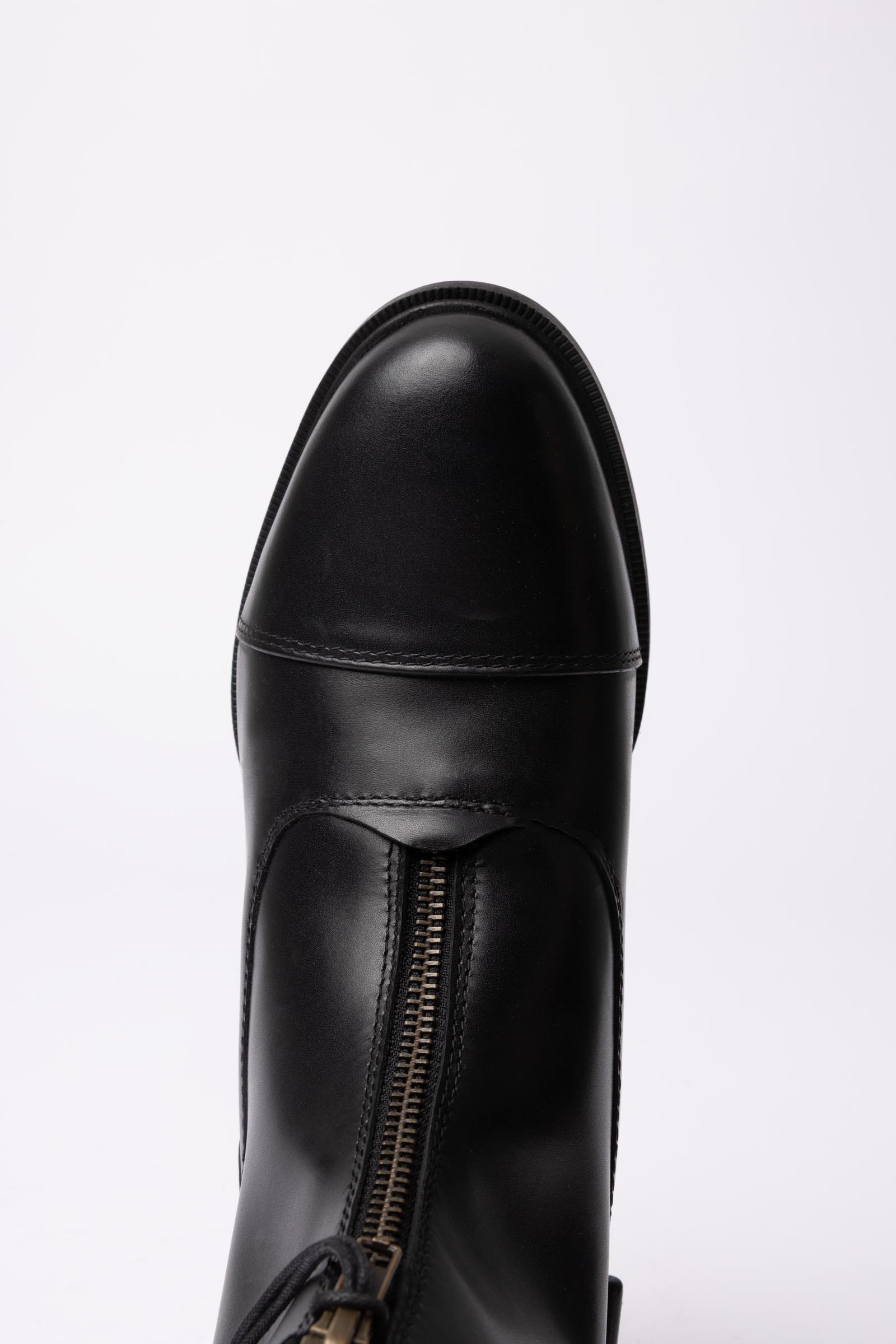 Horze Oldenburg stivaletti jodhpur in pelle con zip frontale