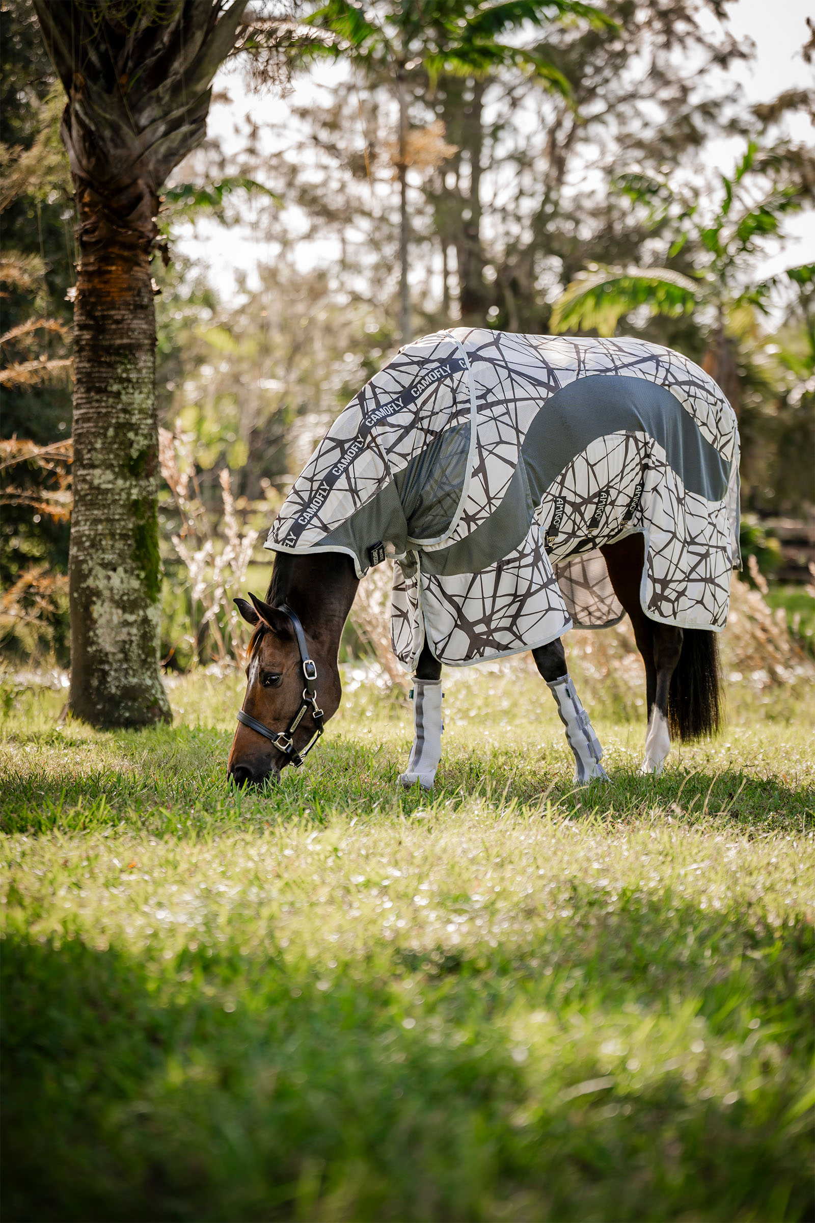 Horseware Amigo CamoFly coperta antimosche con parte del collo staccabile