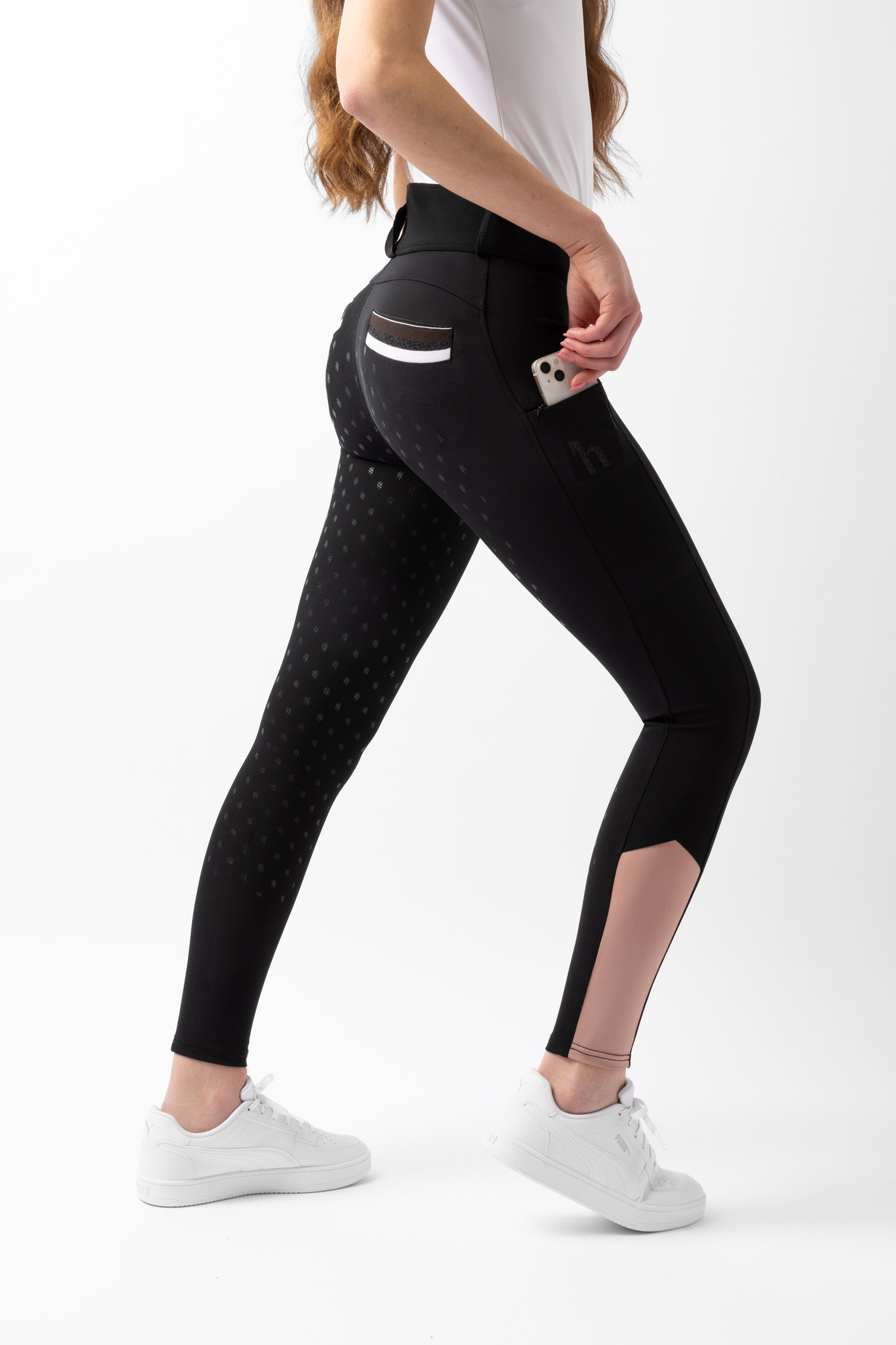 Horze Young Rider Alena pantaloni da equitazione donna a vita alta