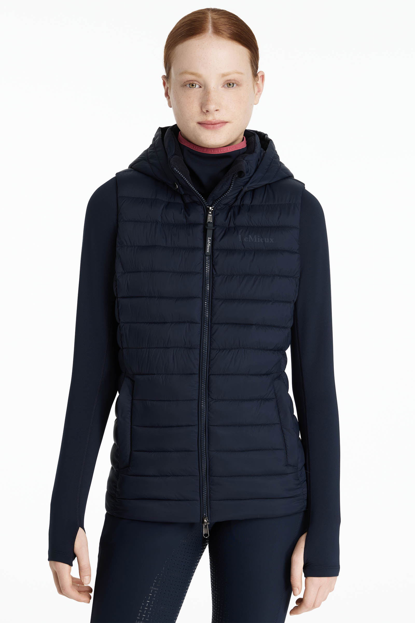 Navy LeMieux Young Rider Ruby gilet imbottito per bambini