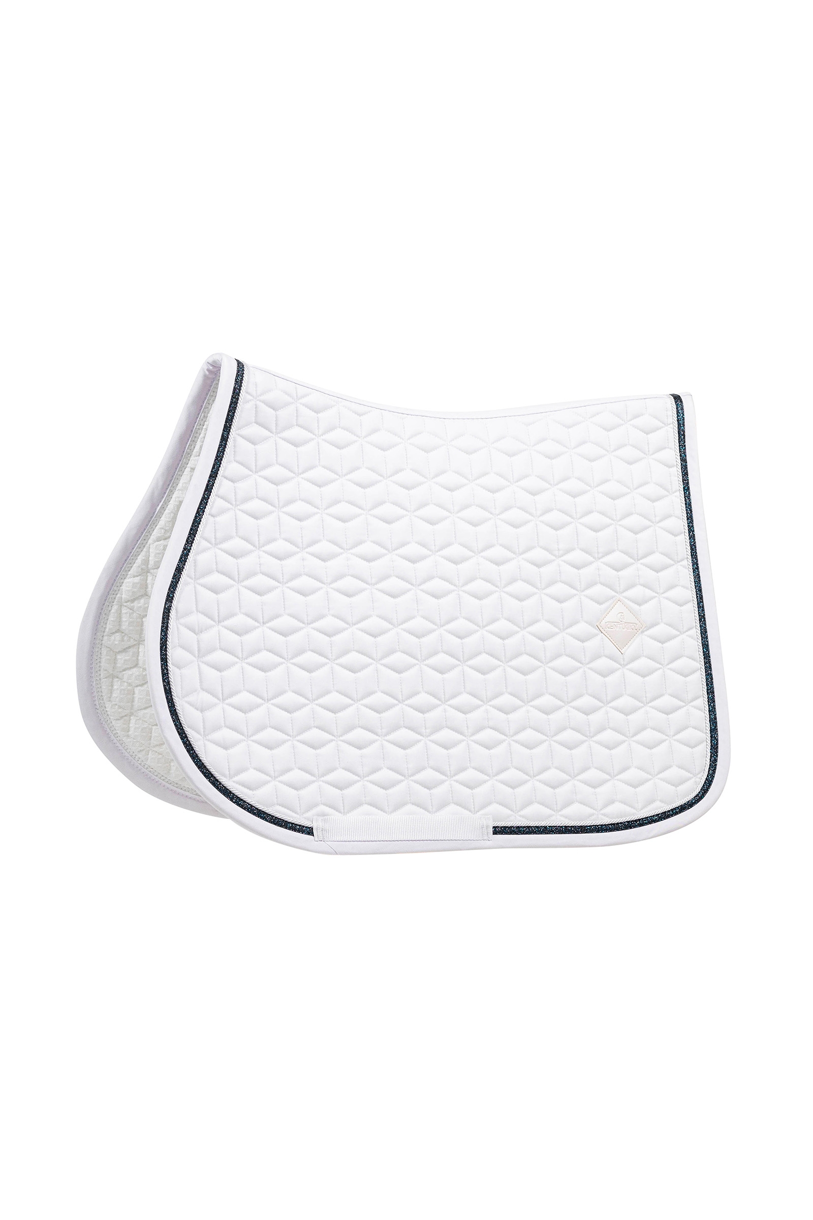 white/black Kentucky Horsewear Sottosella Glitter Rope Jumping Pad