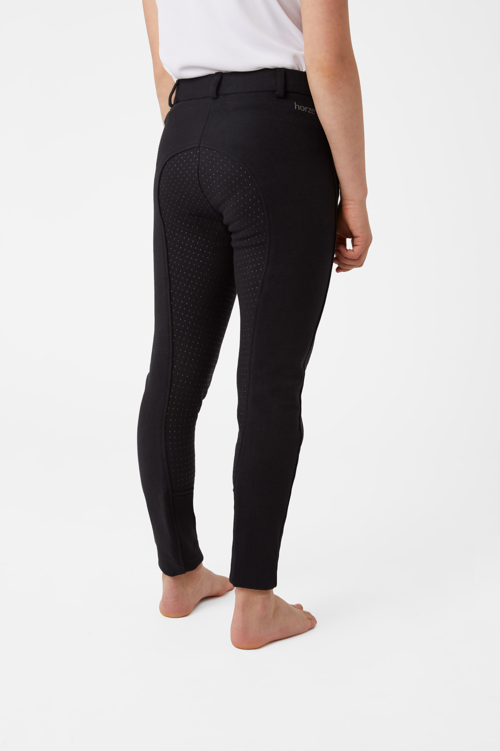 Horze Active Pantaloni da equitazione con grip full seat in silicone da bambini
