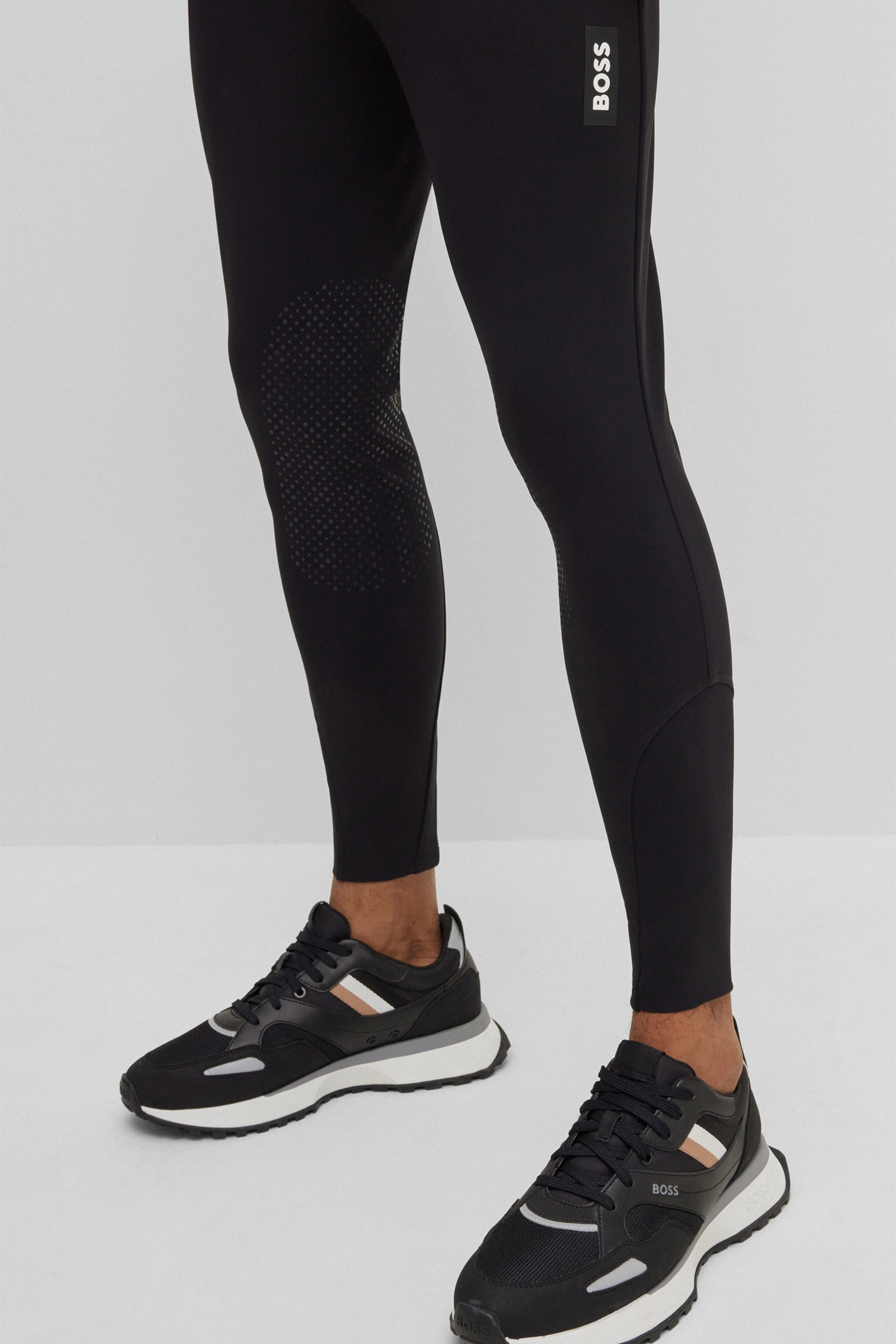 Pantaloni da equitazione Boss James da uomo con presa al ginocchio