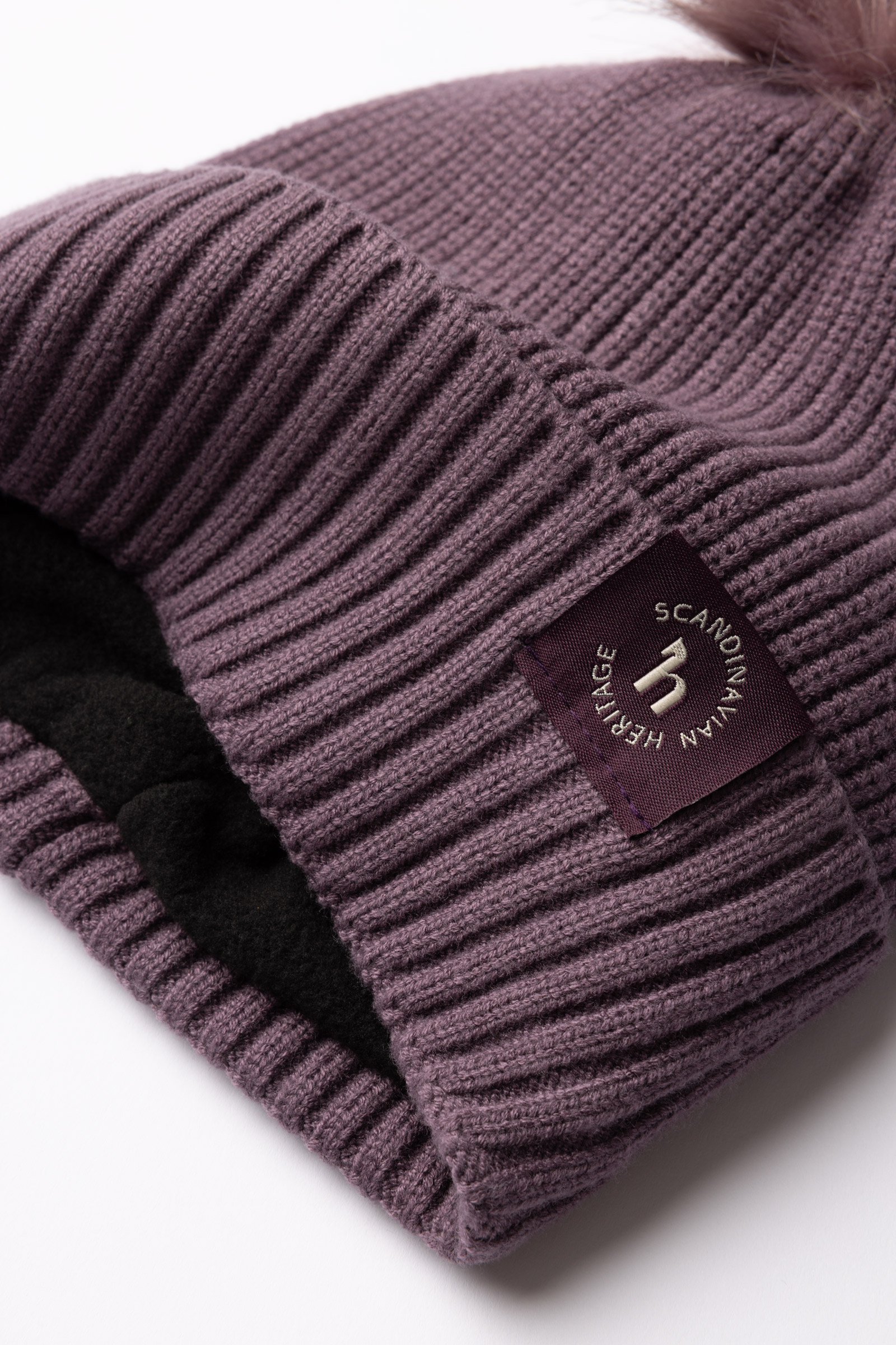 Horze Noa Cappello lavorato a maglia per bambini con pompon rimovibile