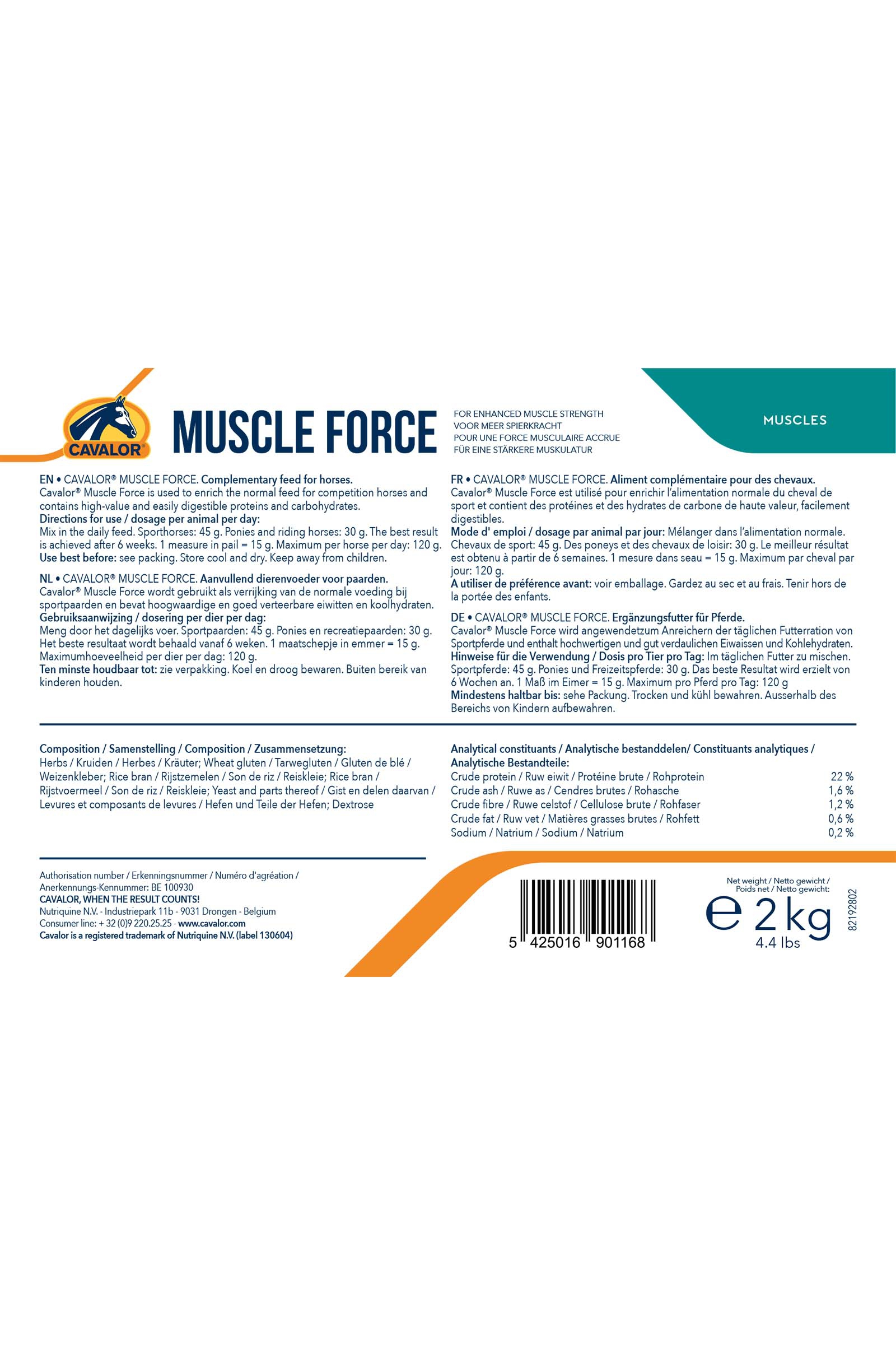 Cavalor Muscle Force, 2 kg