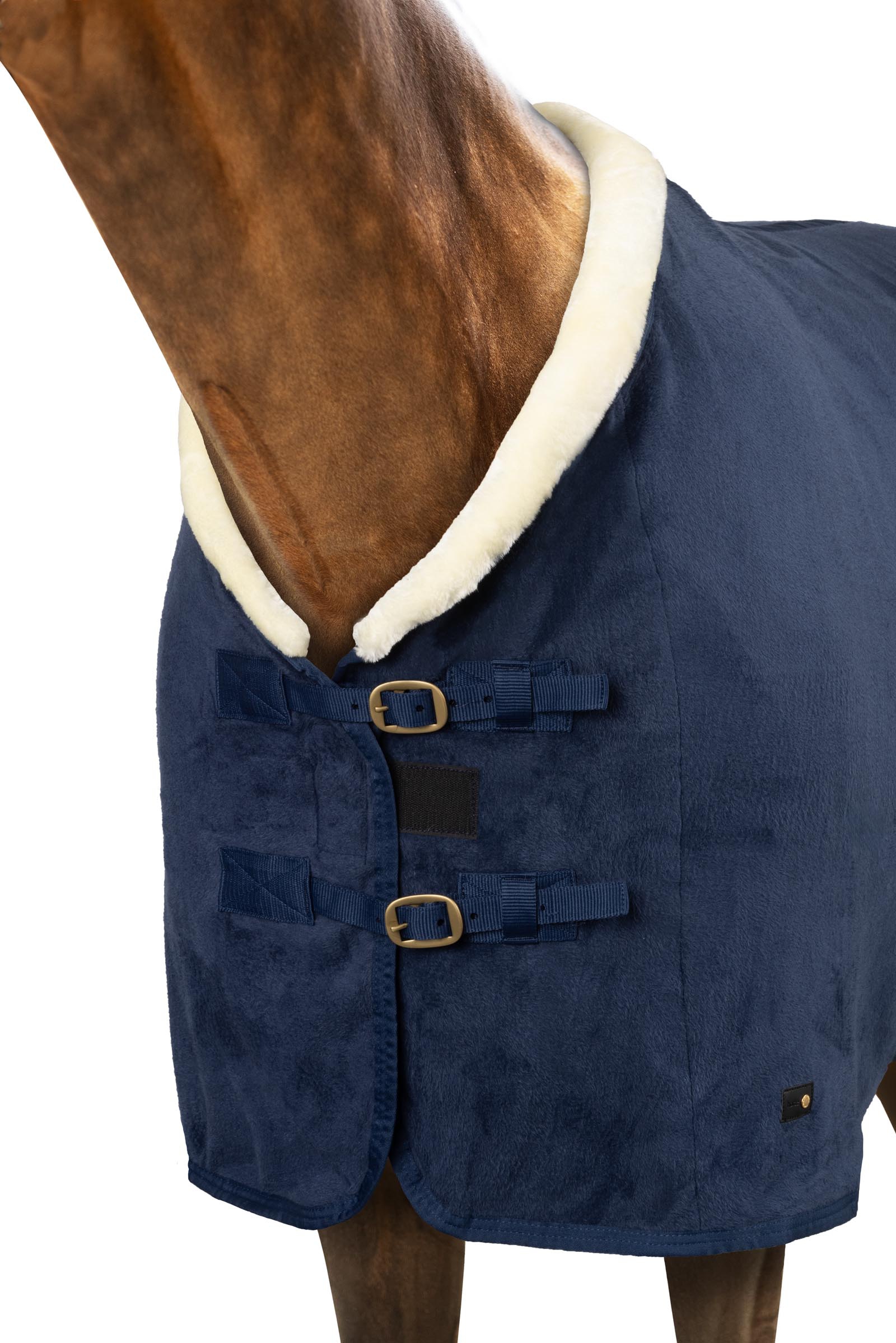 Horze Lincoln Coperta in pile con collo in pelliccia