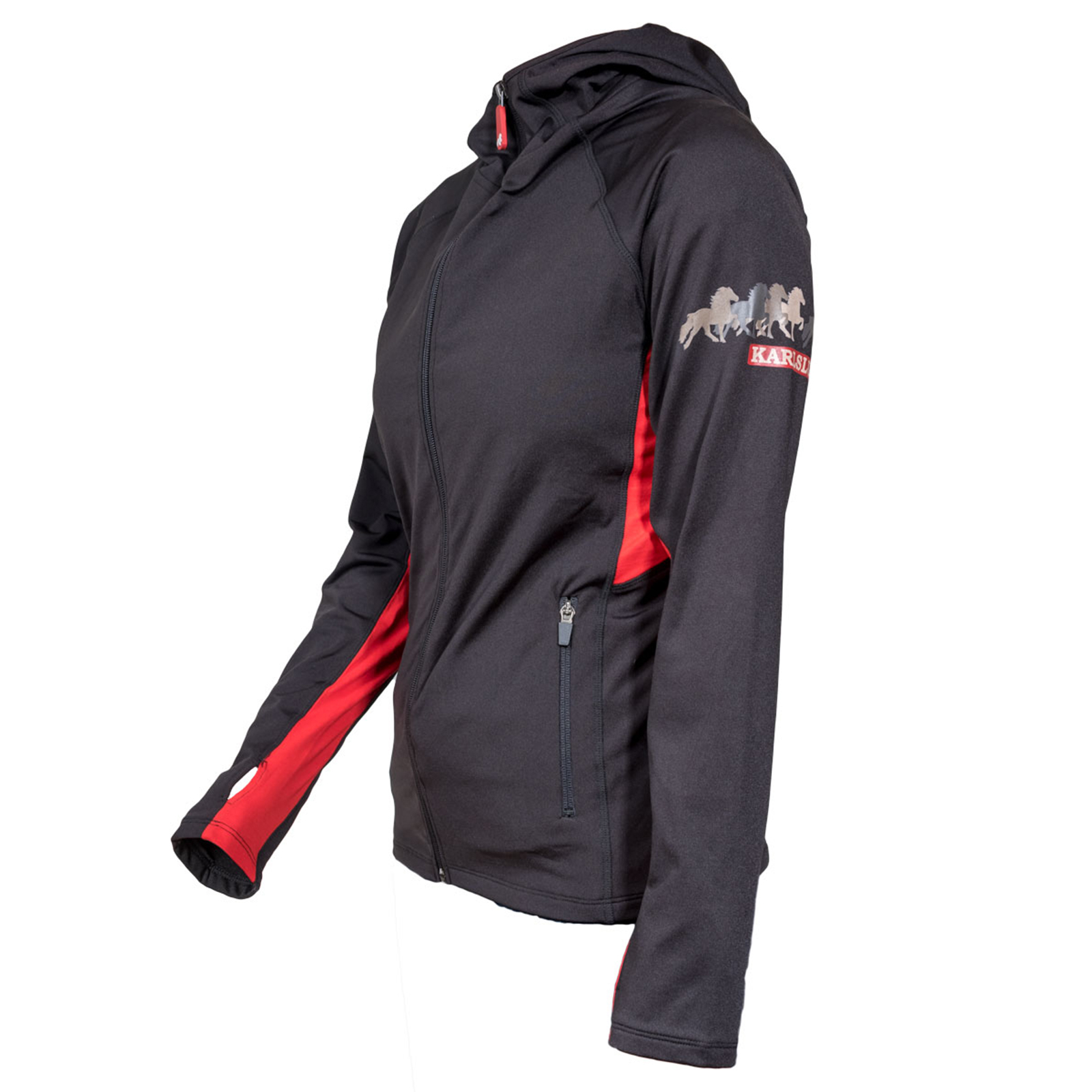 Felpa con cappuccio e zip Karlslund Kylja