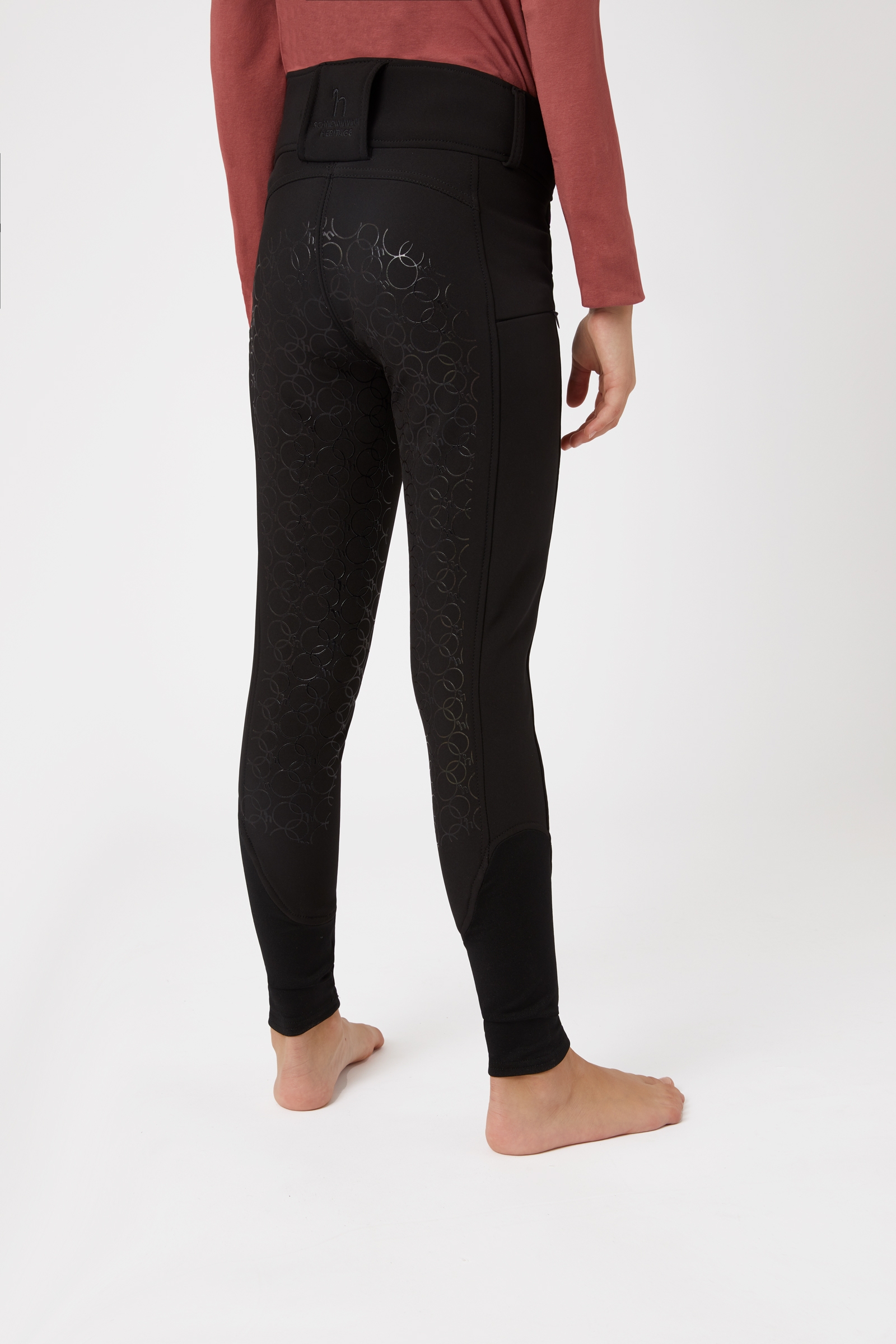 Horze Leighton Pantaloni da equitazione termici Teens con full seat