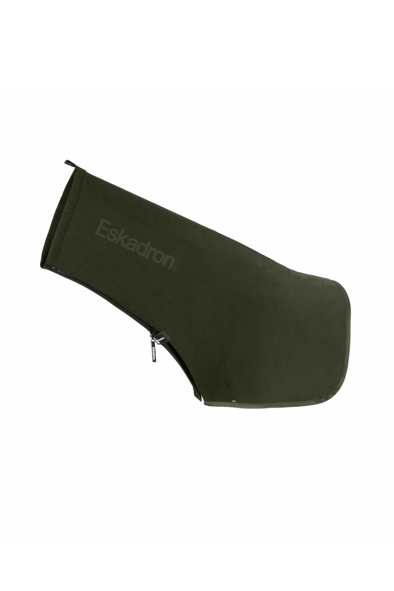 Olive Eskadron Dynamics AW25 scaldacollo in pile con zip sul collo