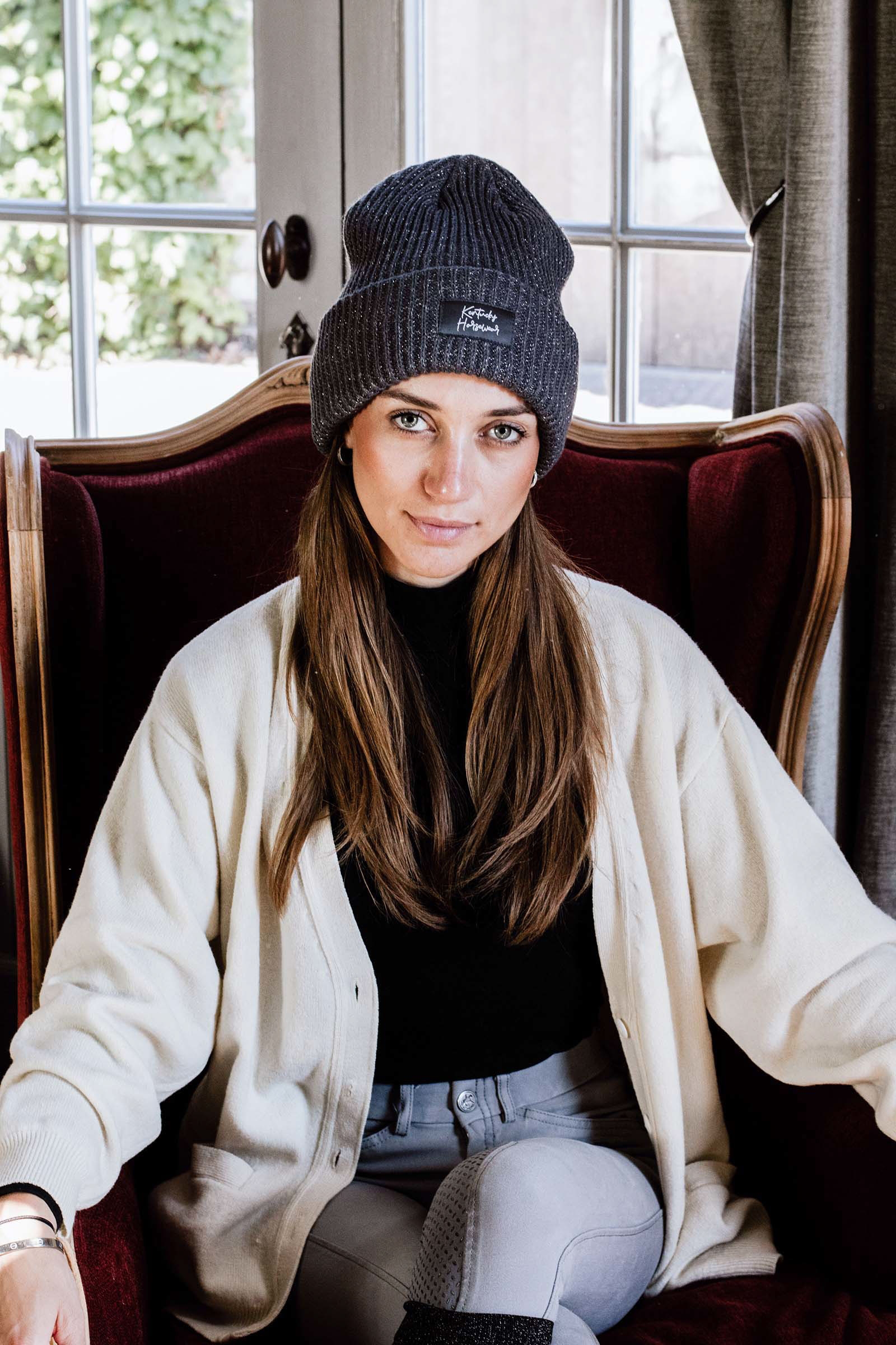 Grey Kentucky Horsewear Berretto con glitter