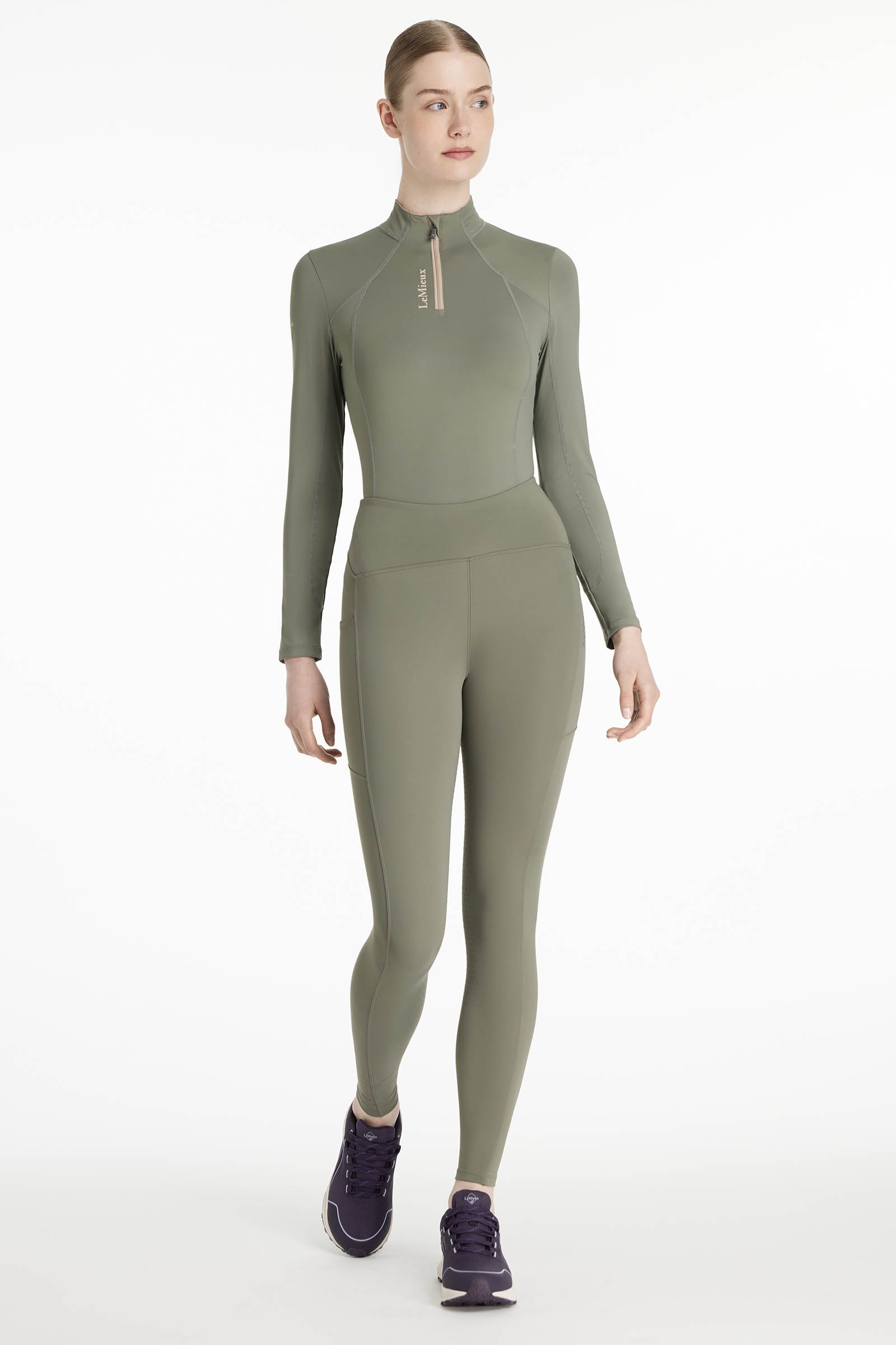 LeMieux Natalie pantaloni da equitazione donna con interno spazzolato e grip integrale