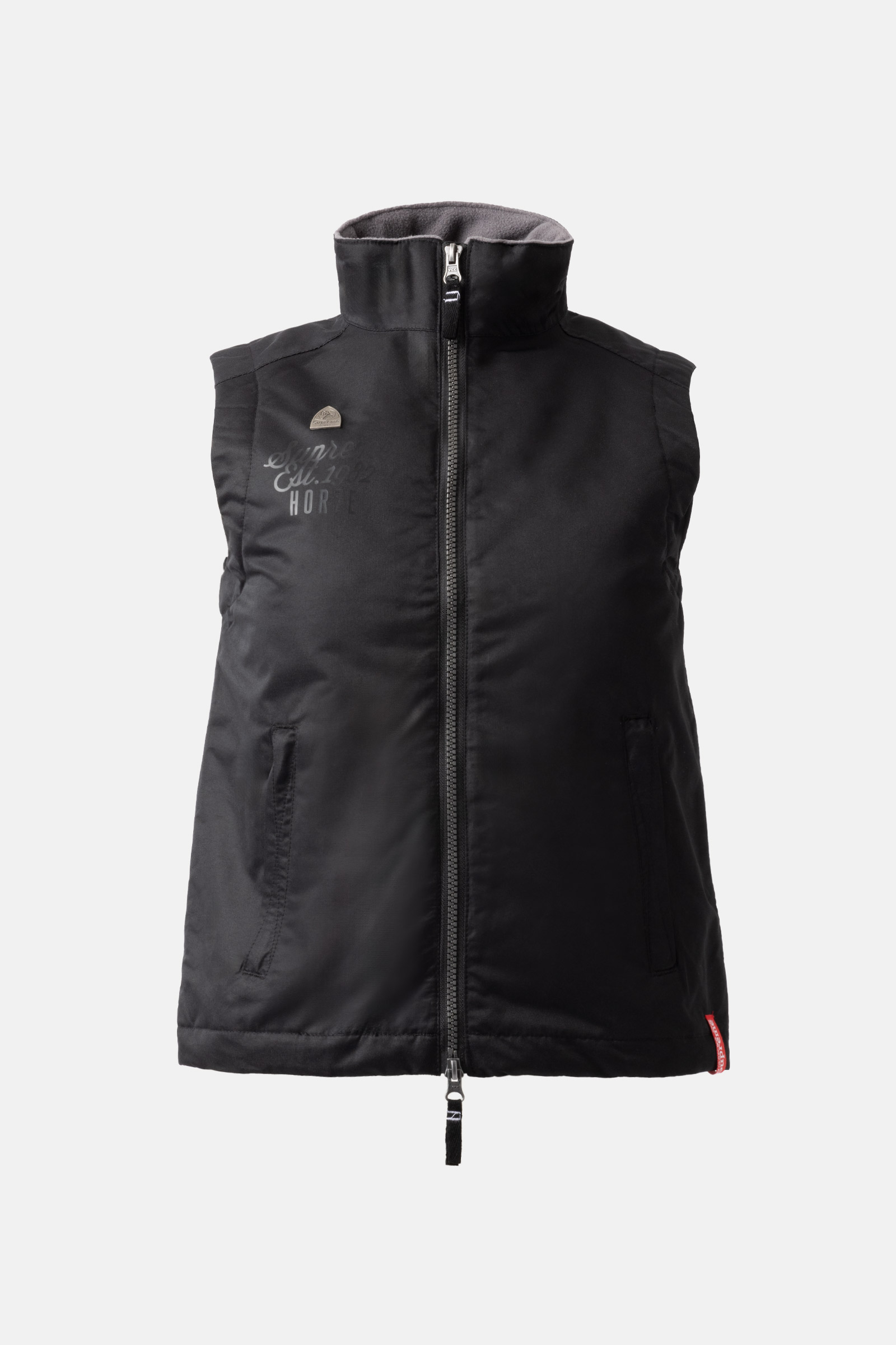 Nero Gilet da equitazione Horze Lino Unisex Club Kids