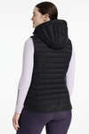 LeMieux Rose gilet imbottito con cappuccio da donna