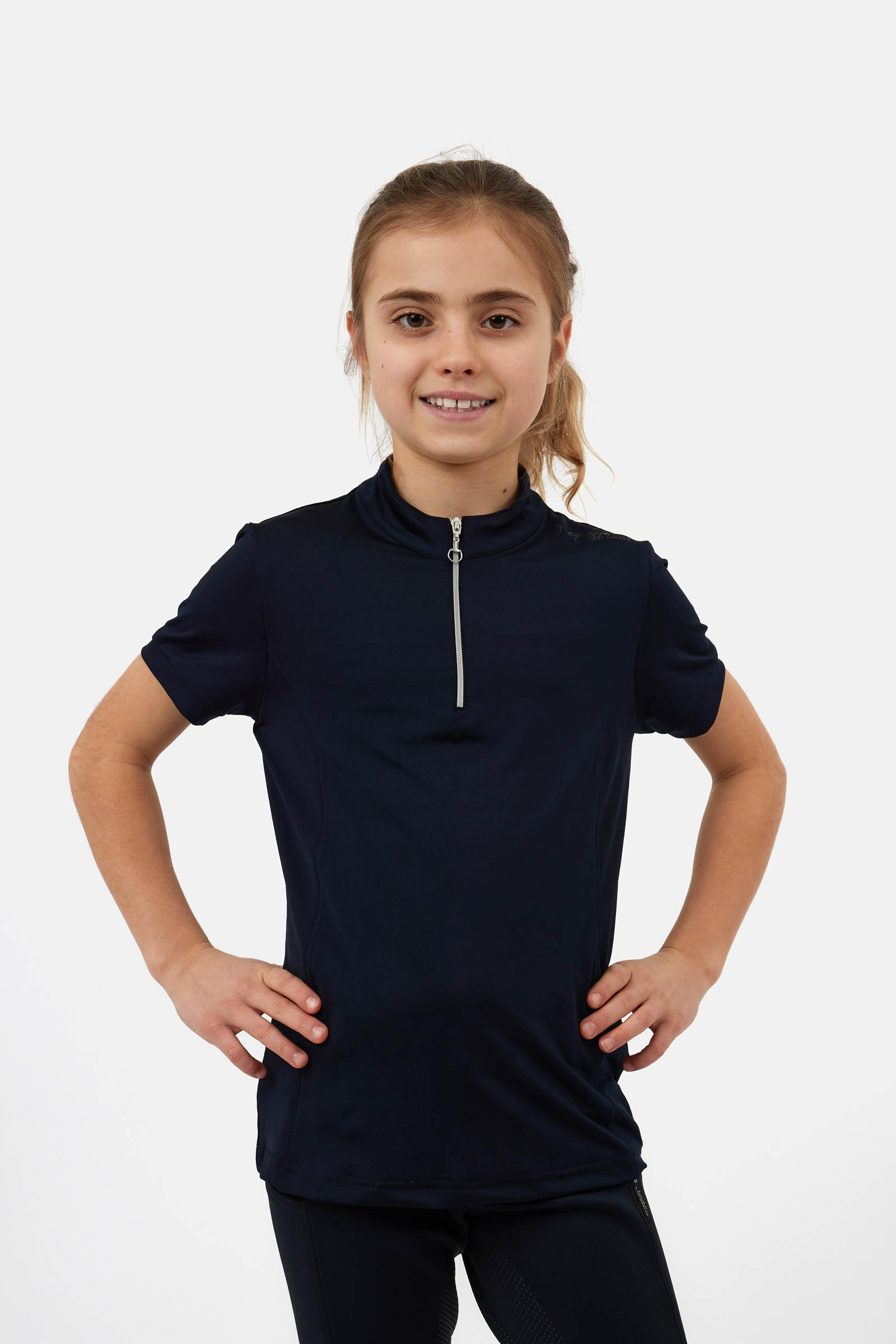 Dark Navy Horze Young Rider Mina maglia training