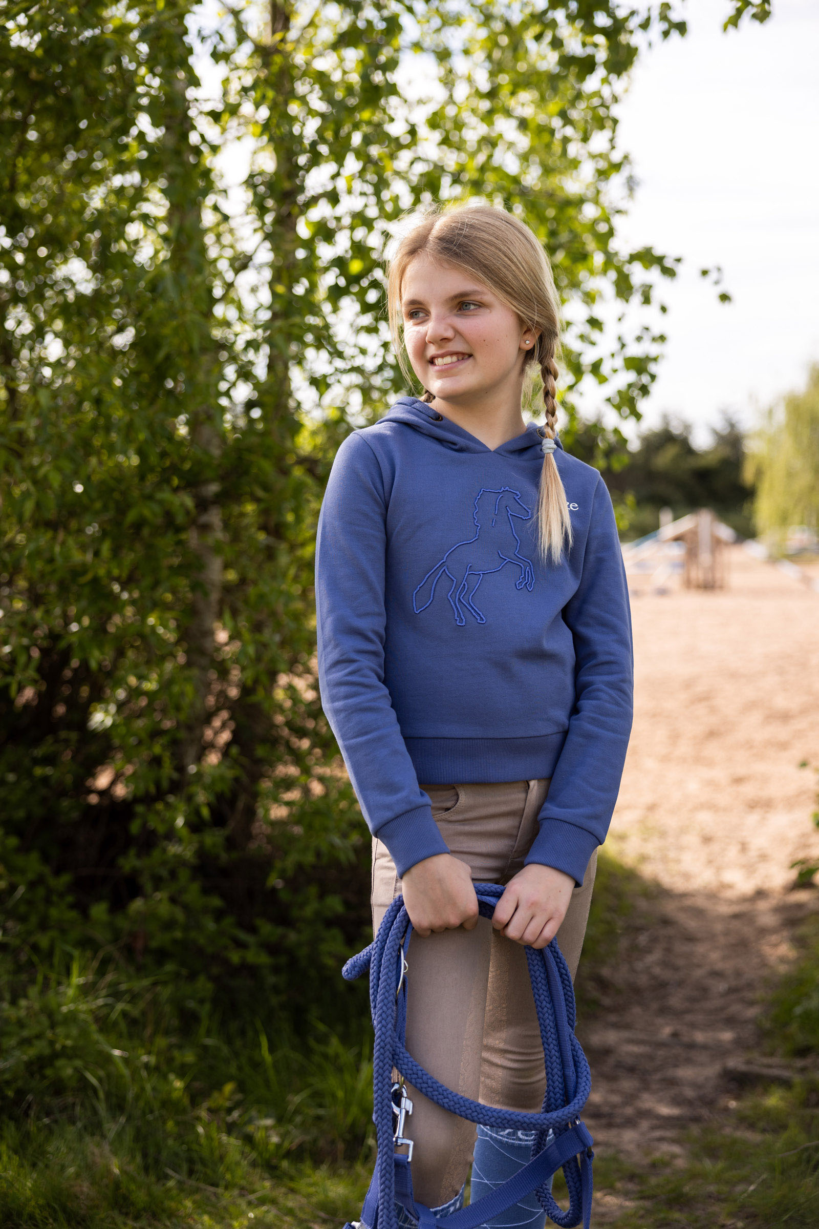 Horze Selma Felpa con cappuccio per bambini