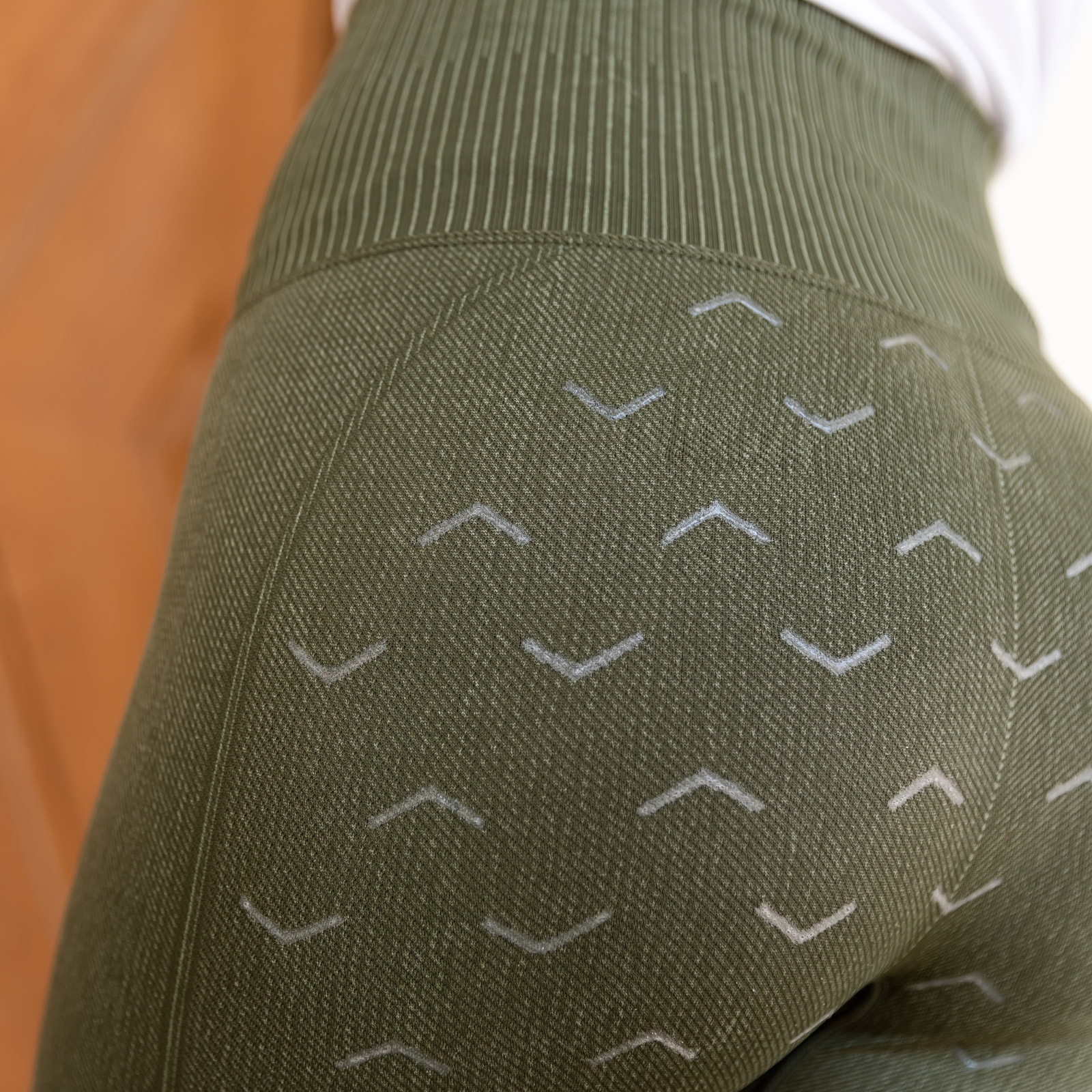 Collant senza cuciture in silicone effetto denim Horze Vanessa, donna