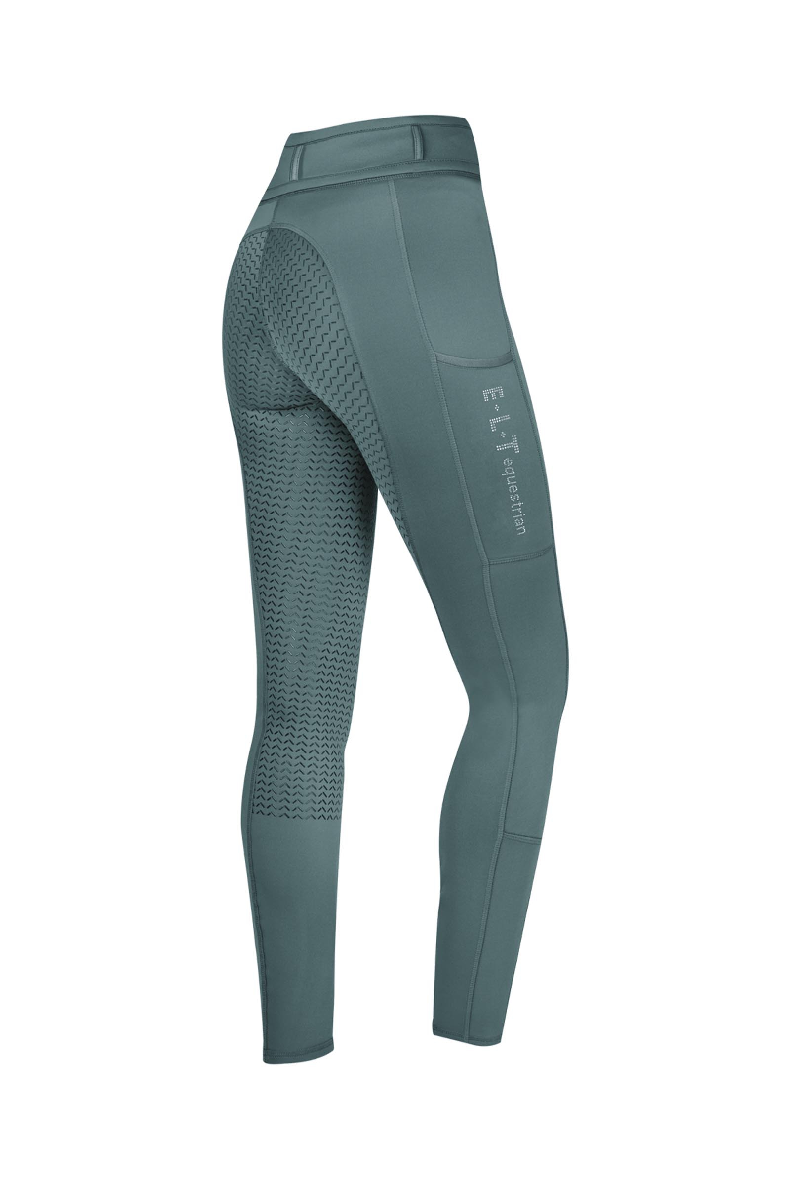 Pine Green ELT Ella Glam Leggings da Equitazione Bambini