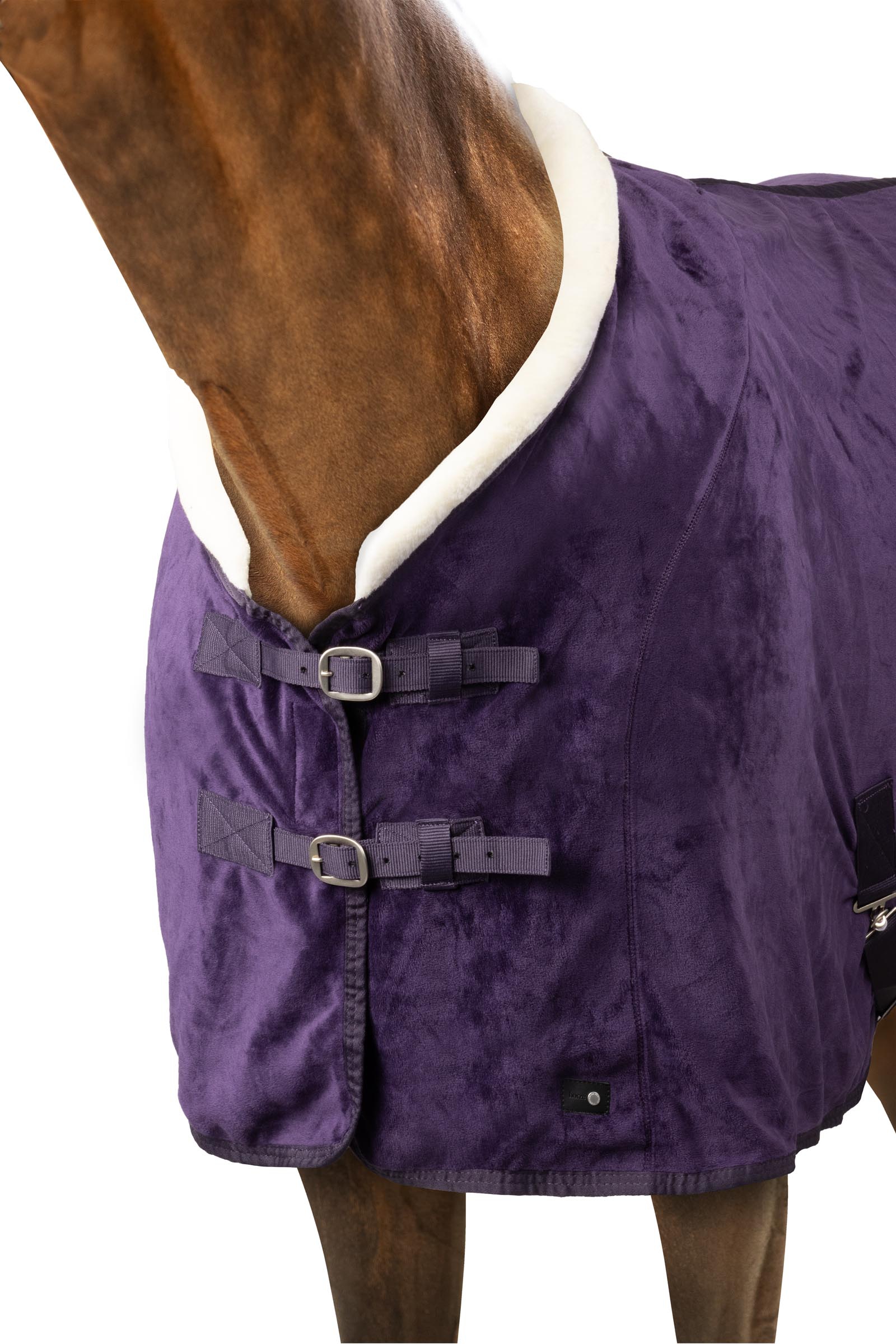 Horze Lincoln Coperta in pile con collo in pelliccia