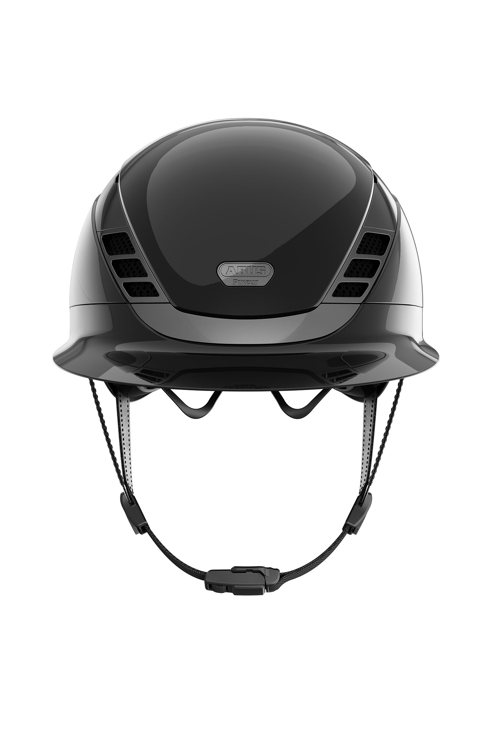 Abus Pikeur AirLuxe Chrome Casco da equitazione con visiera lunga