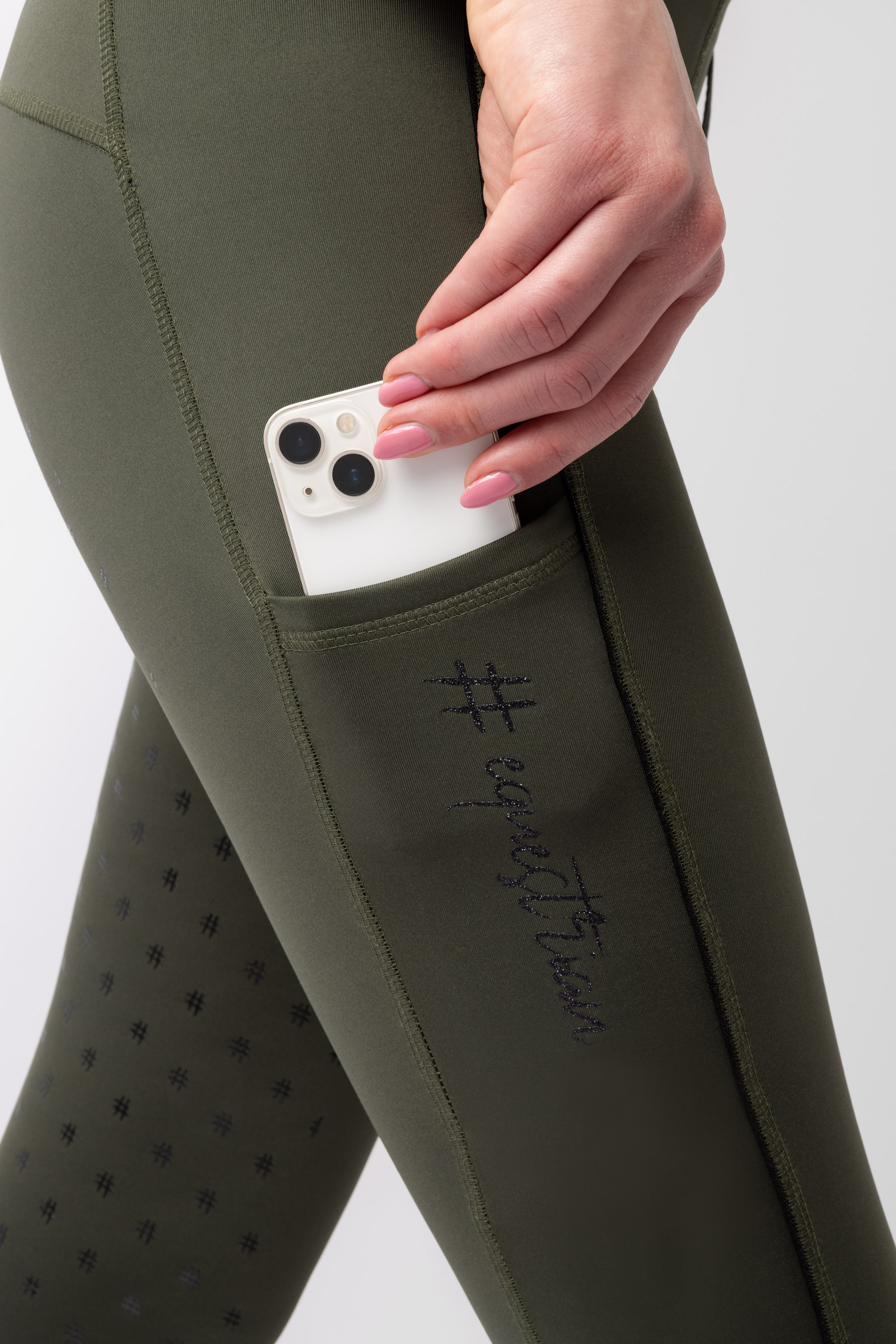 Pantaloni da equitazione a vita alta da donna Horze Young Rider Aya