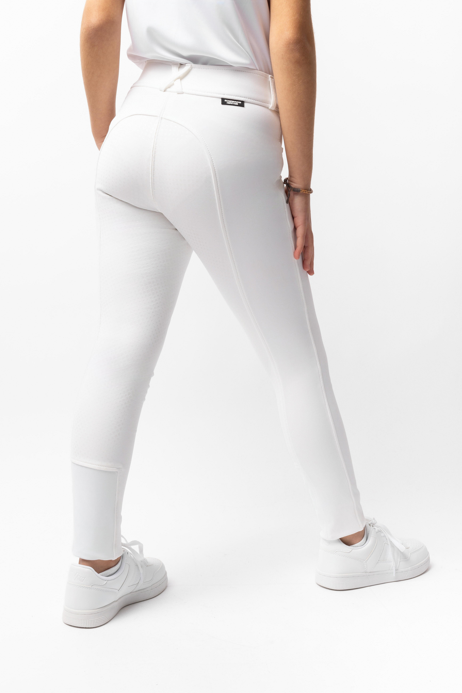 Horze Grand Prix pantaloni da equitazione bambino con full seat in silicone