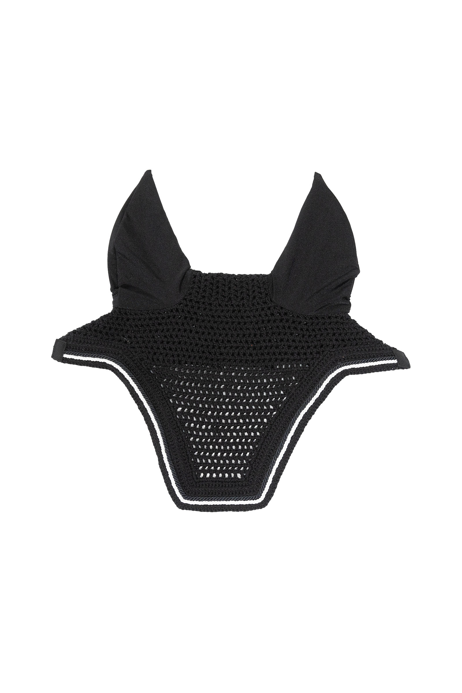 black Kentucky Horsewear maschera anti-insetti Wellington Diamond Rope