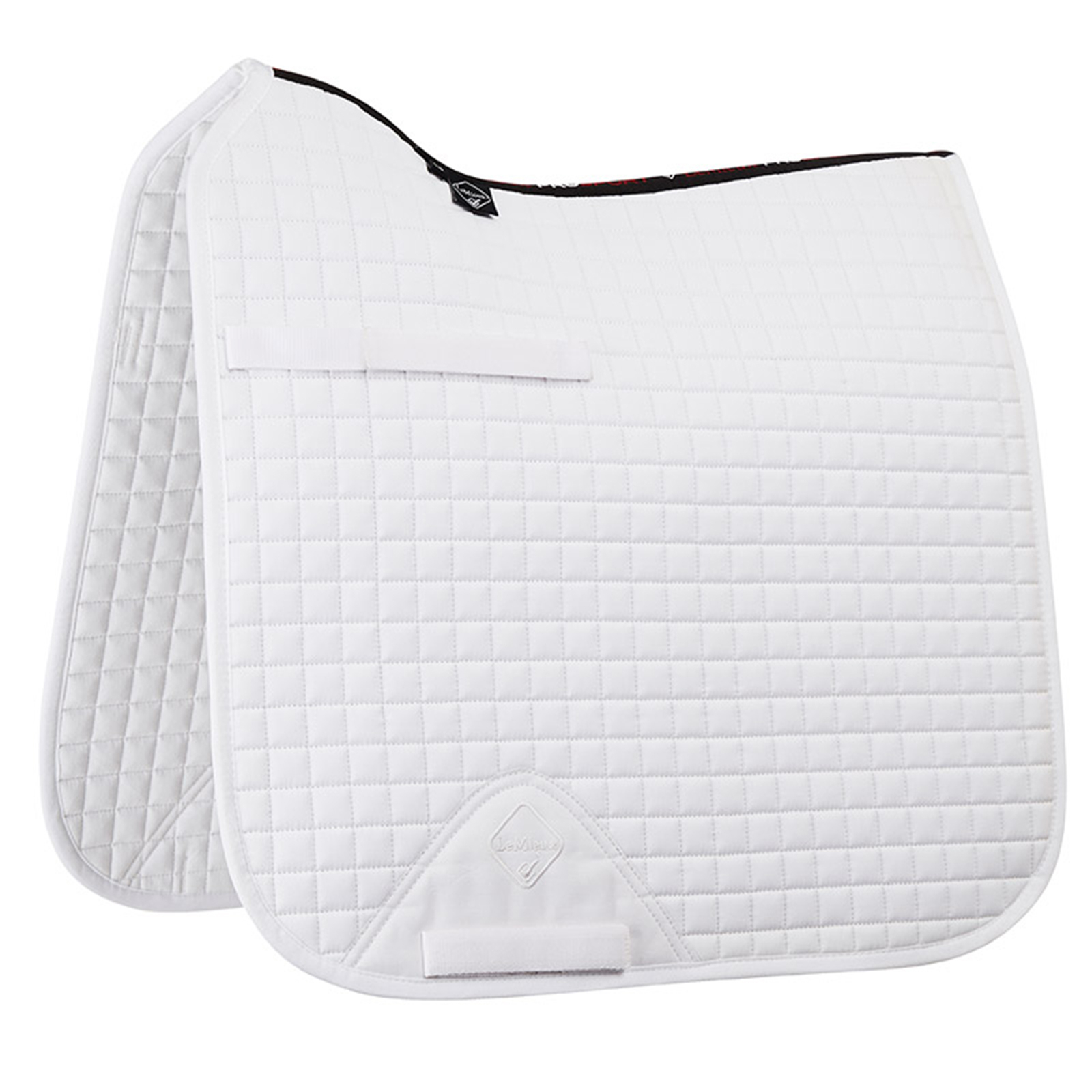 LeMieux Sottosella da dressage quadrato in cotone con cinghia lunga