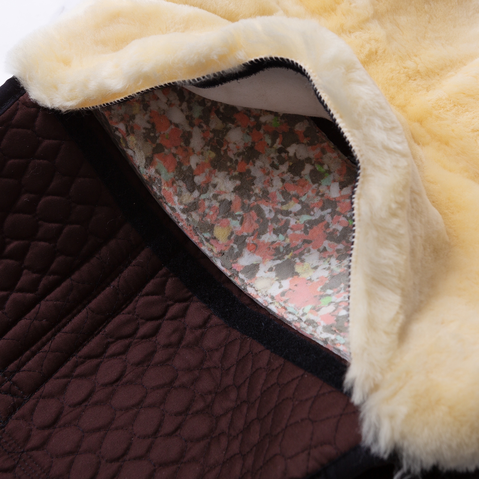 Sella Christ Bareback Iberica Plus in pelle di agnello, Shetland