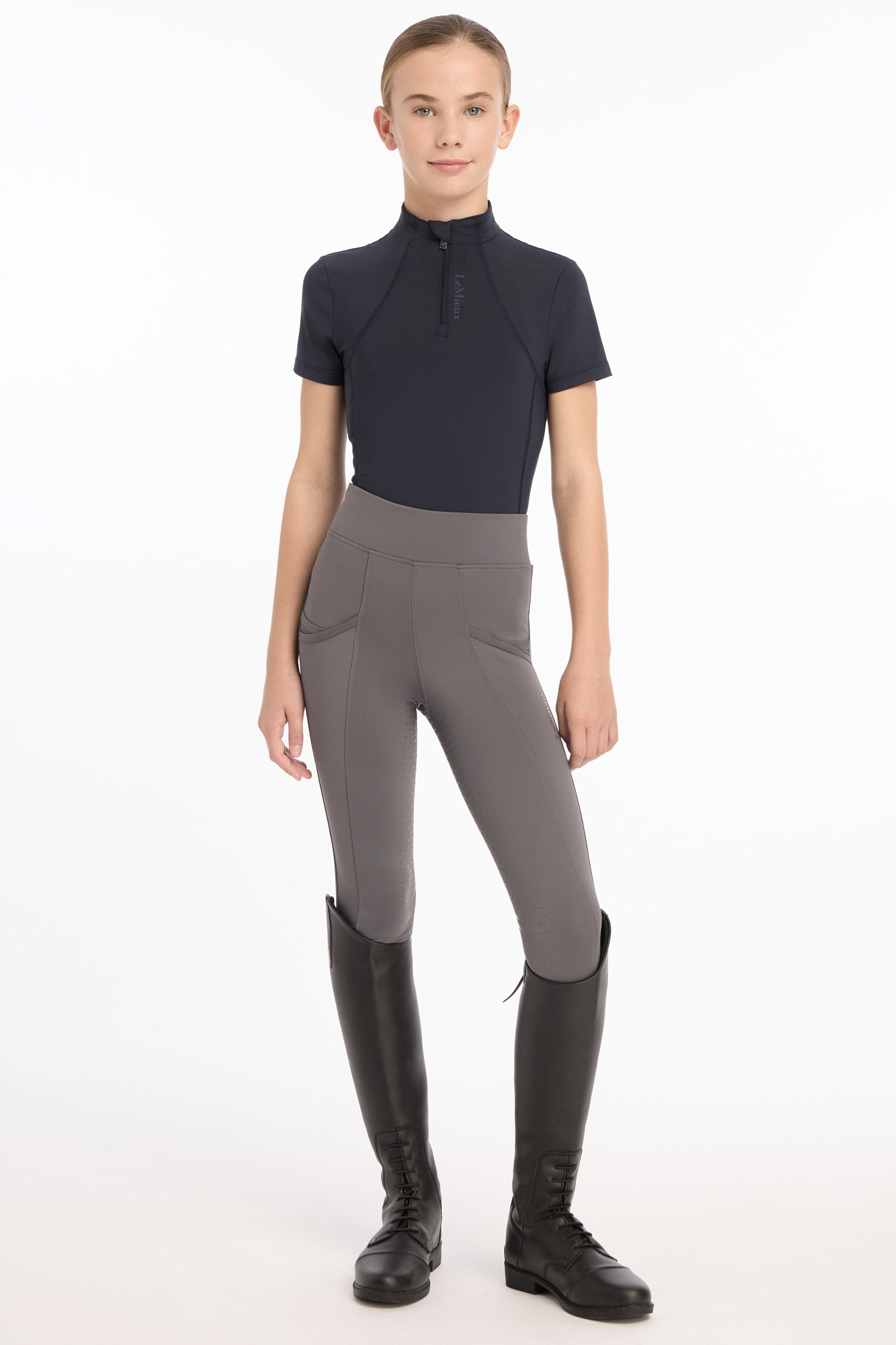 LeMieux strato base a maniche corte per giovani cavalieri