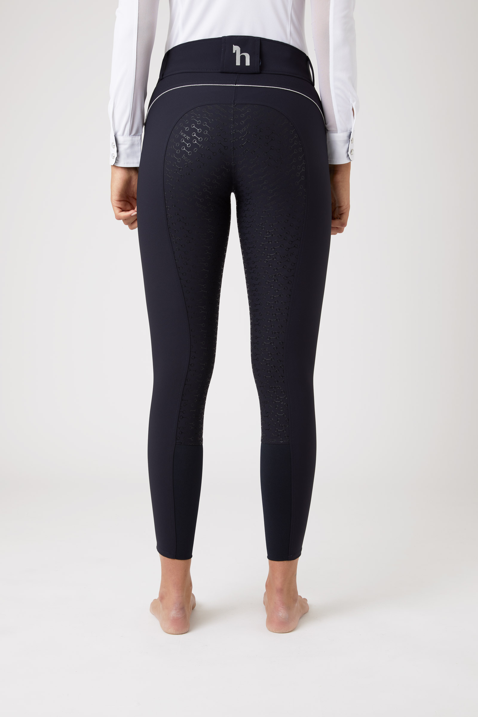 Horze Aubrey Pantaloni da equitazione a vita alta con full seat in silicone da donna