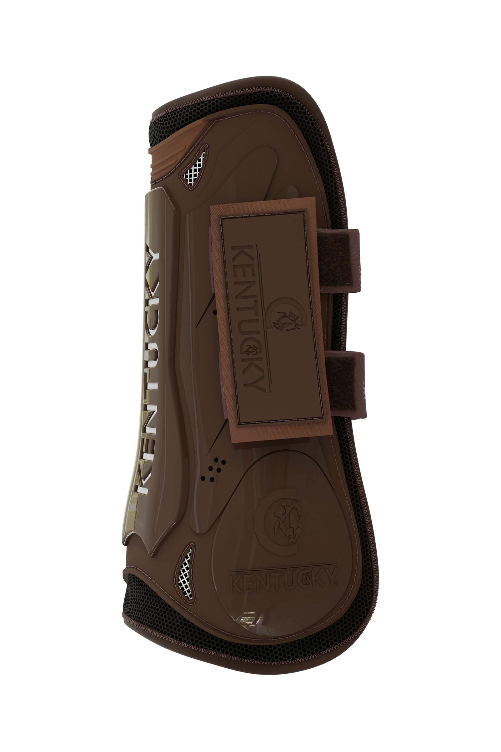 Brown Kentucky Horsewear Stivali paratedini con chiusura a strappo