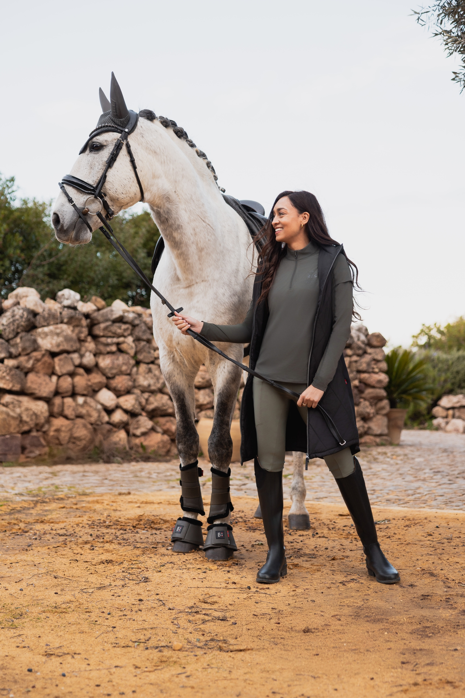 B Vertigo Agnetha gilet lungo imbottito da donna  